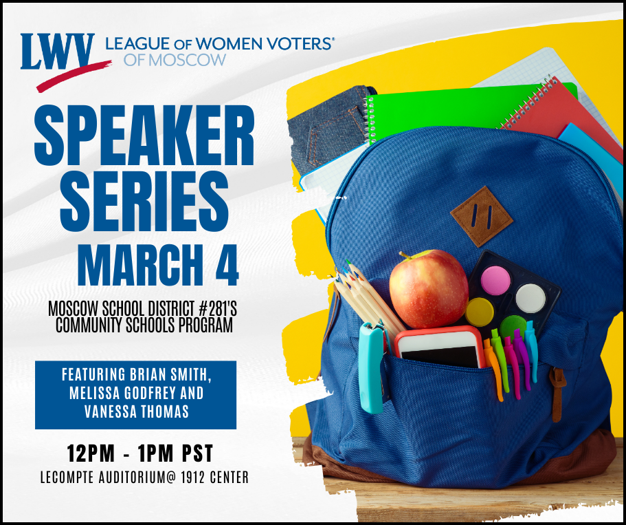 Speaker Series: Moscow School District Community Schools