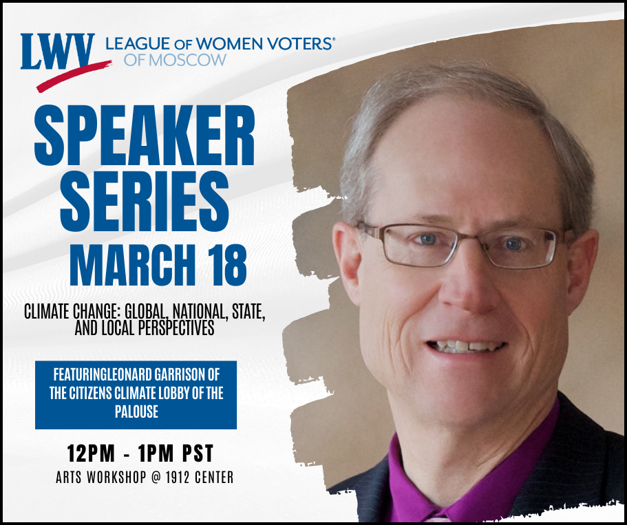 Speaker Series: Climate Change: Global, National, State, and Local Perspectives