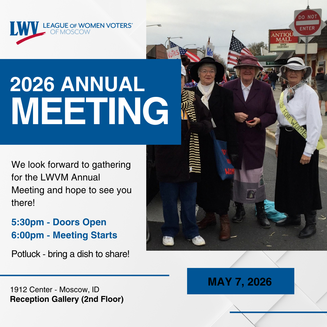 2026 League of Women Voters of Moscow Annual Meeting