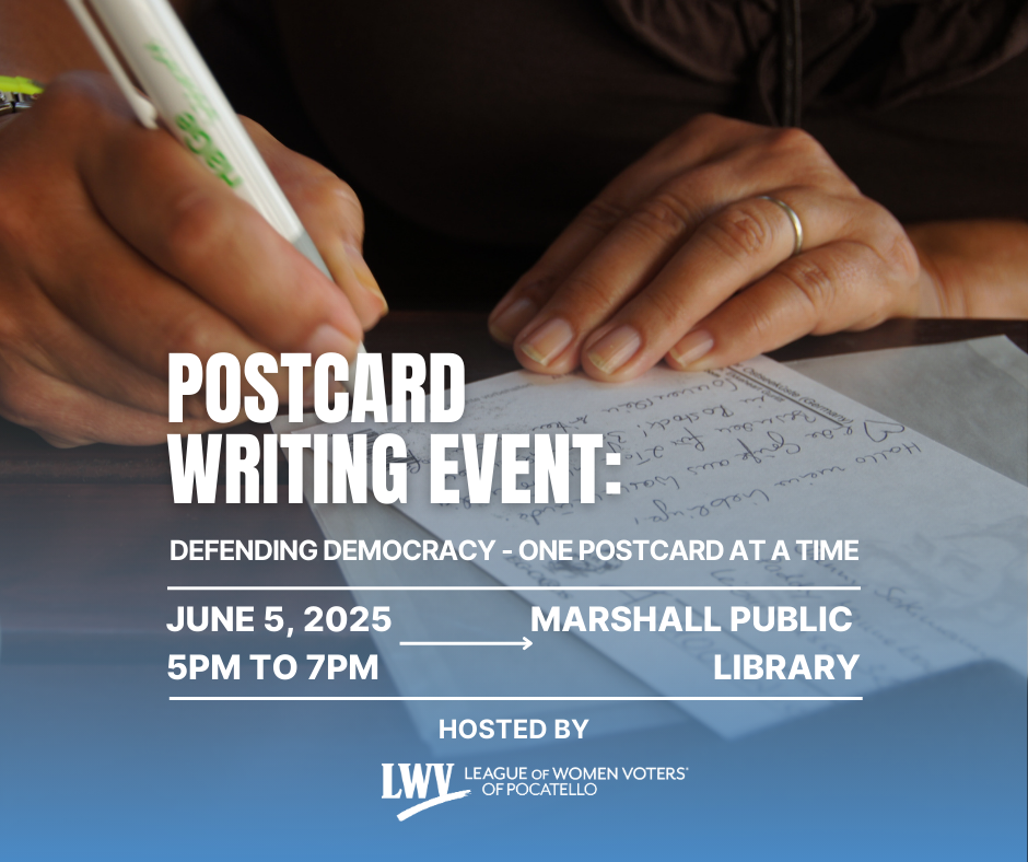 2025 LWVP Postcard Writing Event
