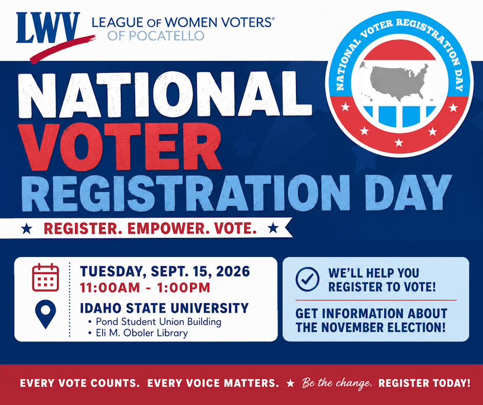 LWVP National Voter Registration Day