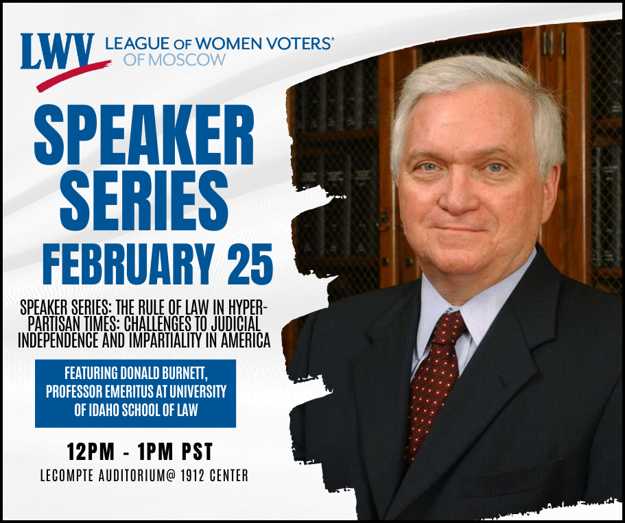 Speaker Series: The Rule of Law in Hyper-Partisan Times: Challenges to Judicial Independence and Impartiality in America