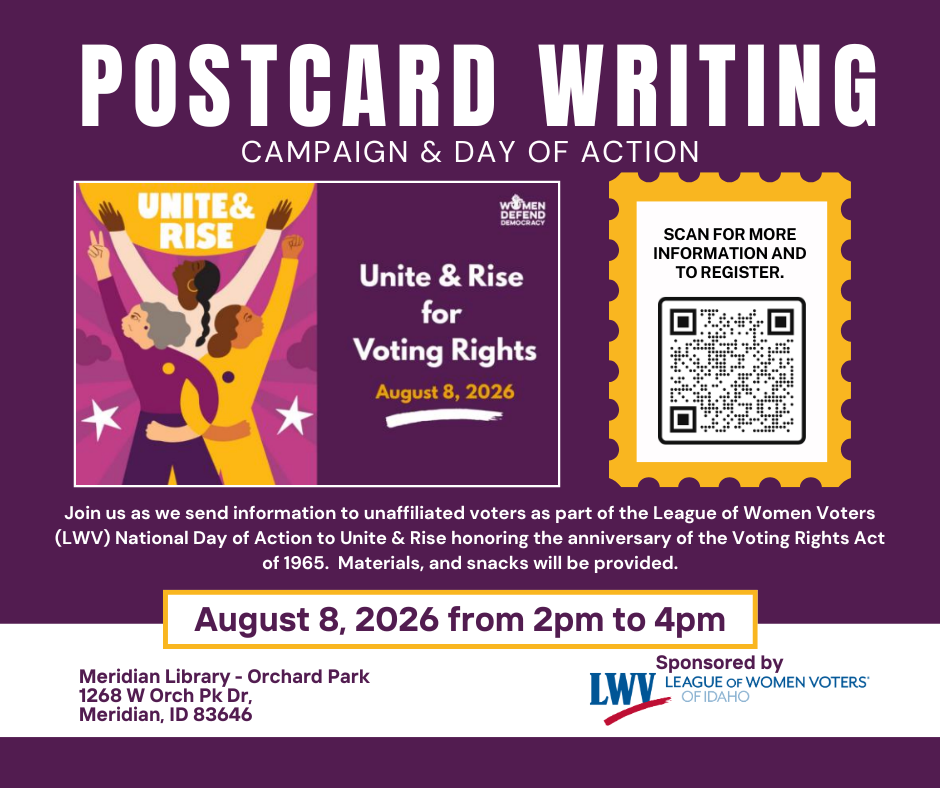 Meridian Unite & Rise Postcard Party