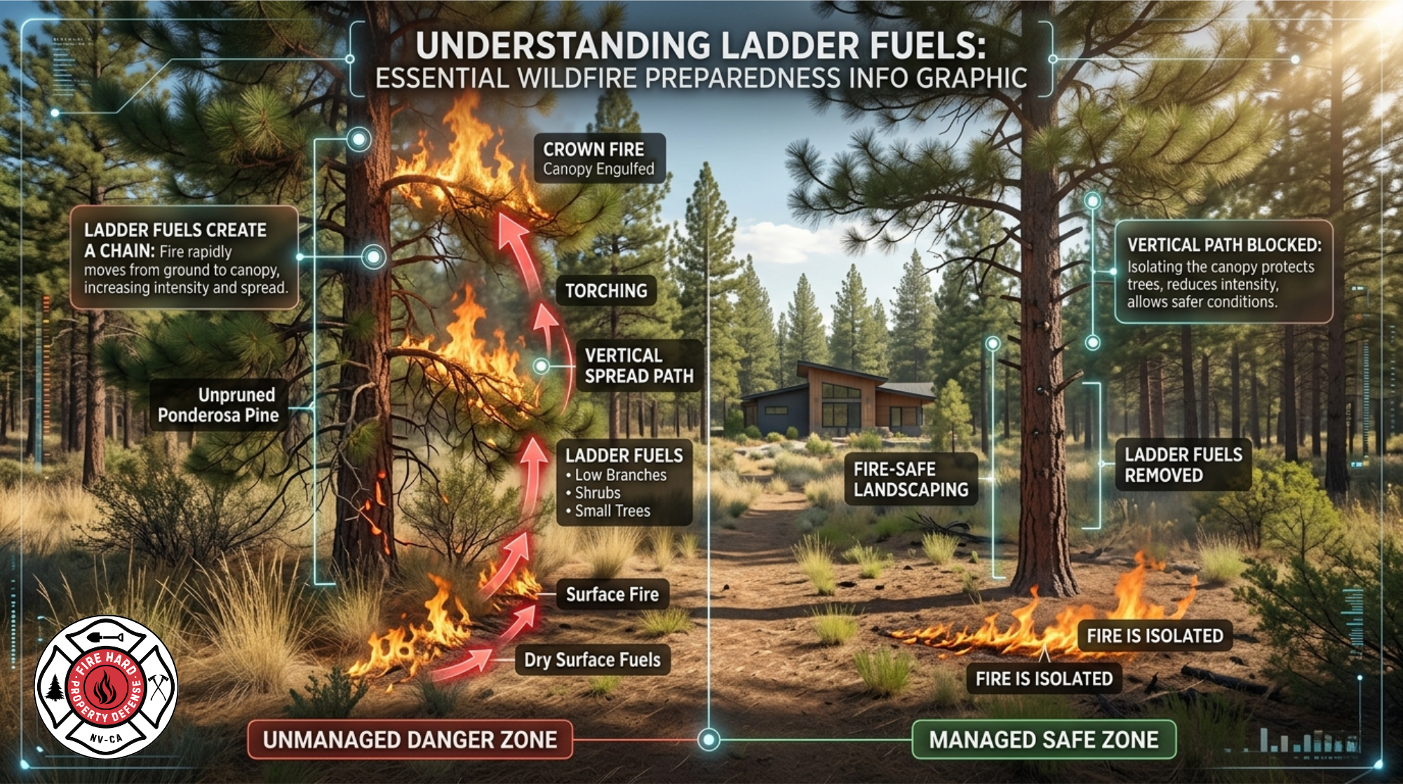 What Are “Ladder Fuels” and How to Remove Them from Your Yard