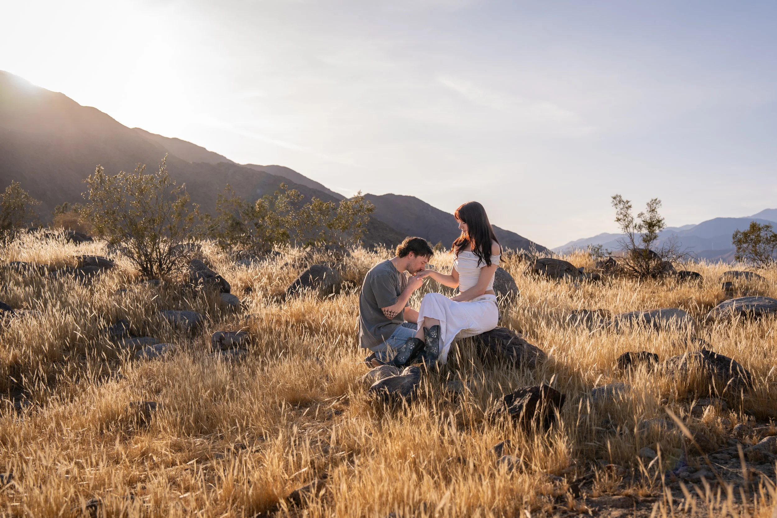Couple session, Palm Springs, Golden Hour, SoCal Photographer