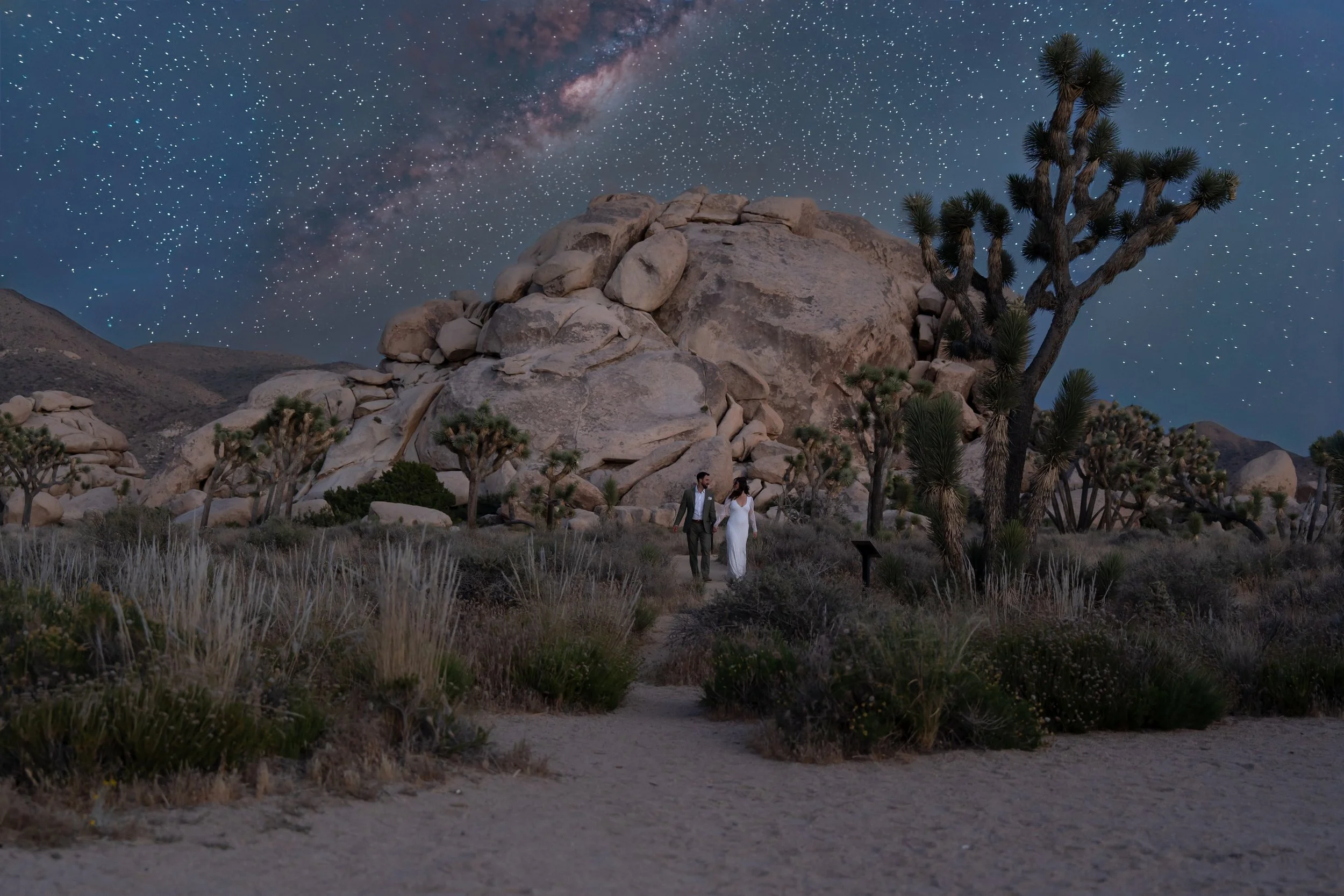 Joshua Tree, Milkyway, Astrophography, Wedding, SoCal, Desert, Destination Wedding