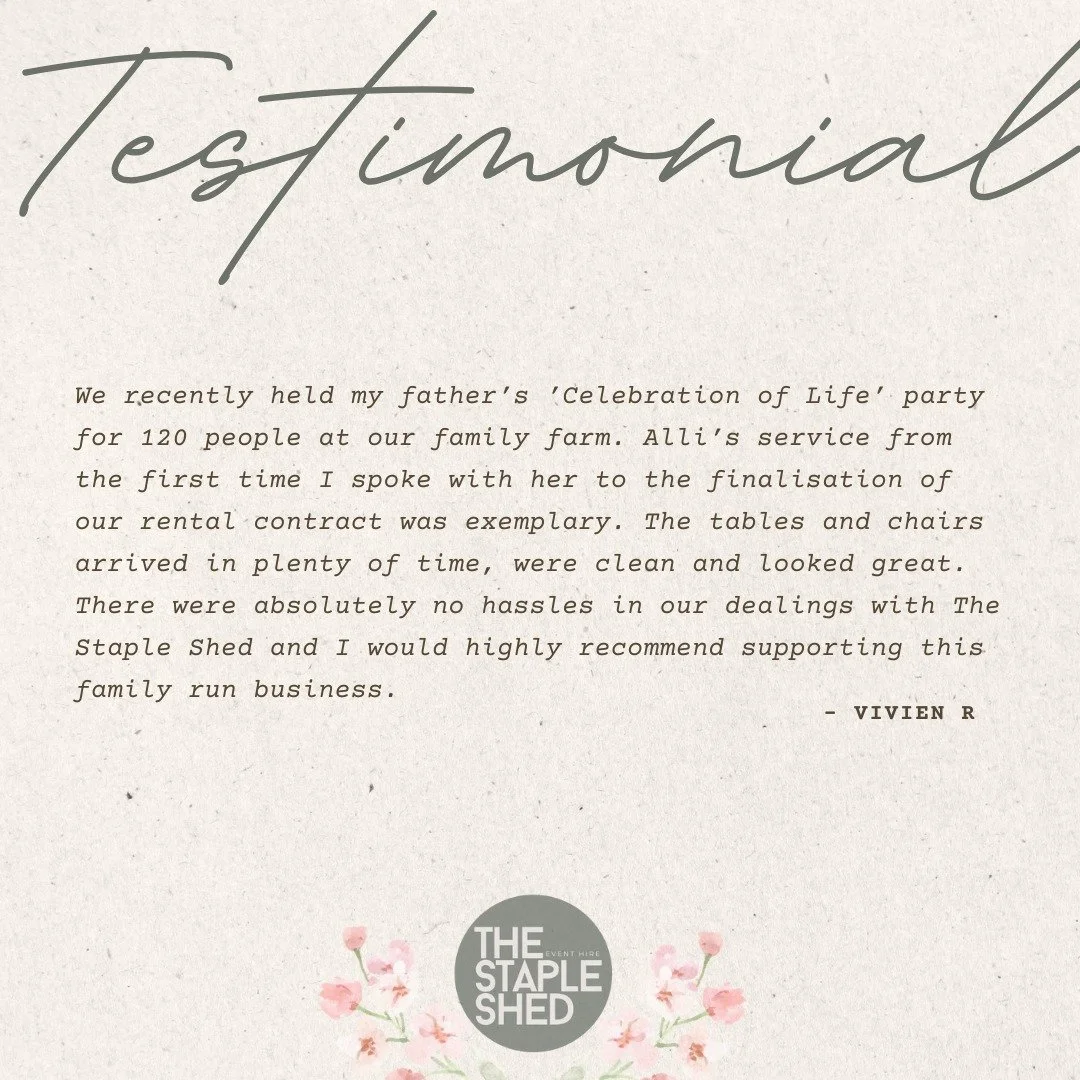 Honoured to play a small part in such a meaningful celebration. Thank you, Vivien, for your kind words and for trusting our family business during such an important moment. 🤍