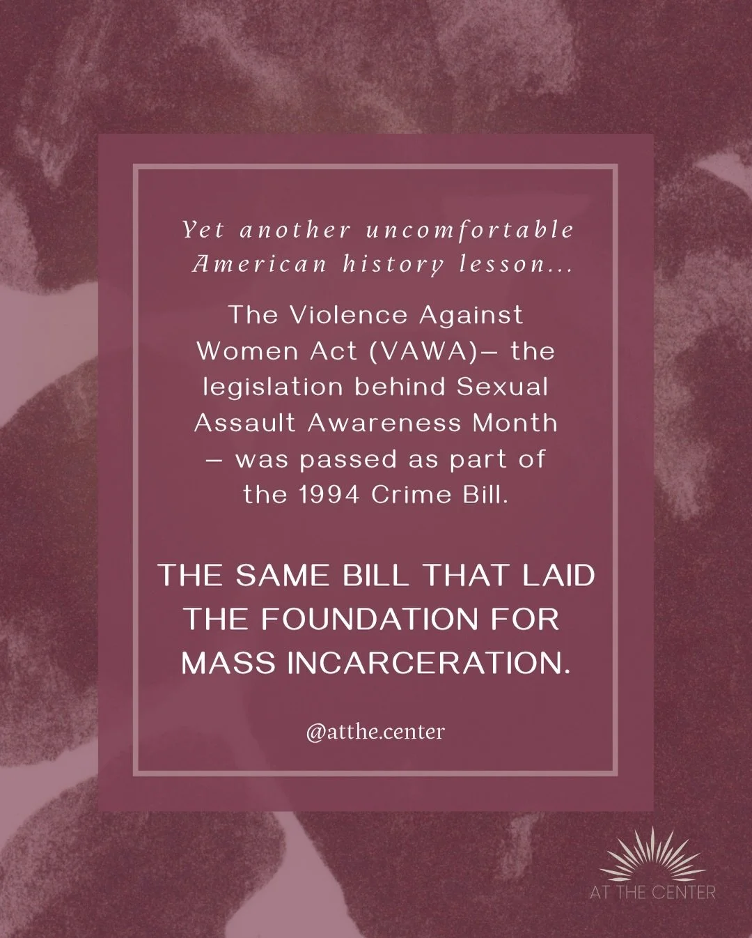 SAAM was built on a foundation most people don&rsquo;t know about. And while we honor the work of advocates over the past 25 years, we know that truth telling is the first step in healing and transformation. We cannot envision a different future if w