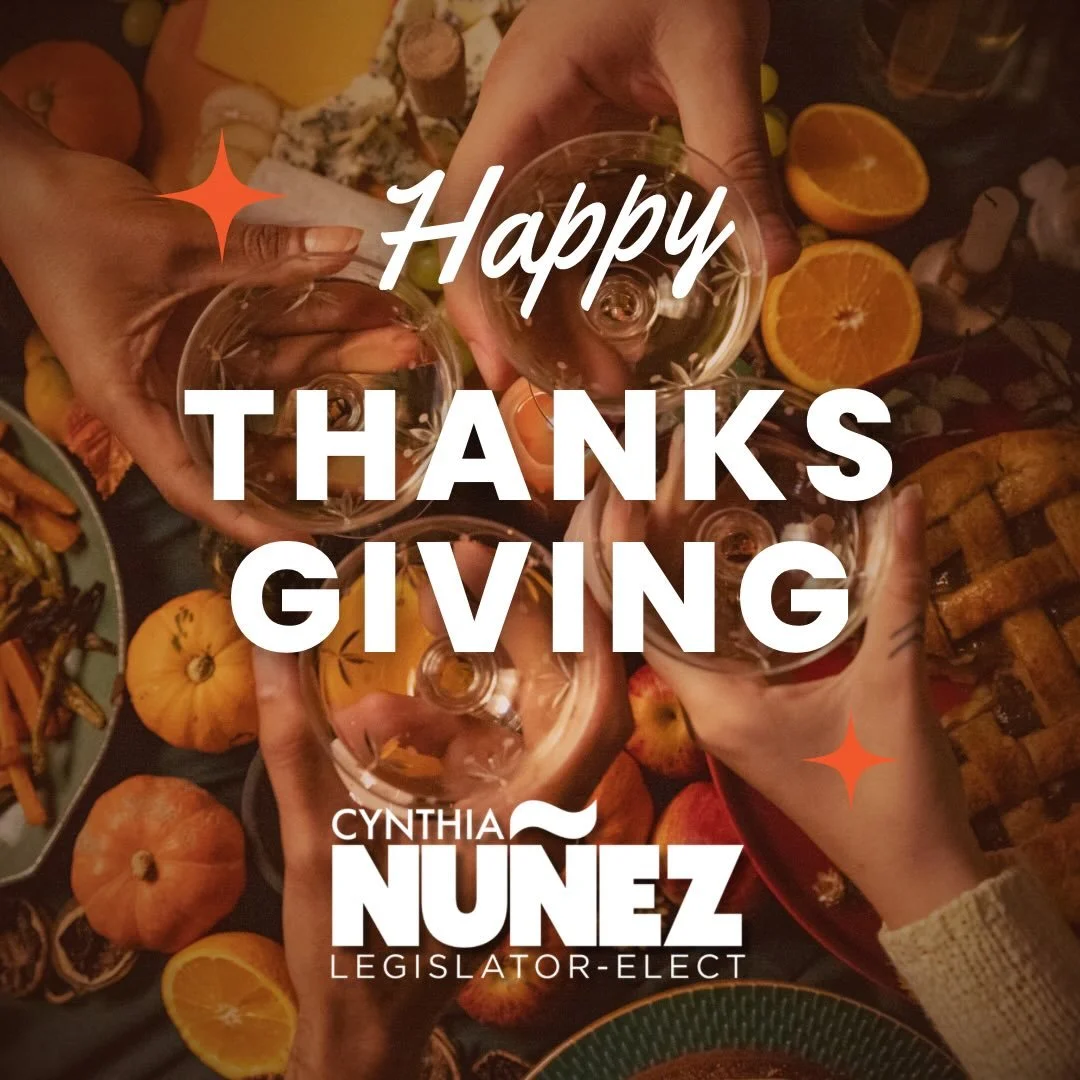 From my family to yours &mdash; Happy Thanksgiving! 🦃🍁

I&rsquo;m especially grateful for the kindness, resilience, and community spirit that make our neighborhoods so special.

Wishing you a joyful day filled with love, laughter, and great food.