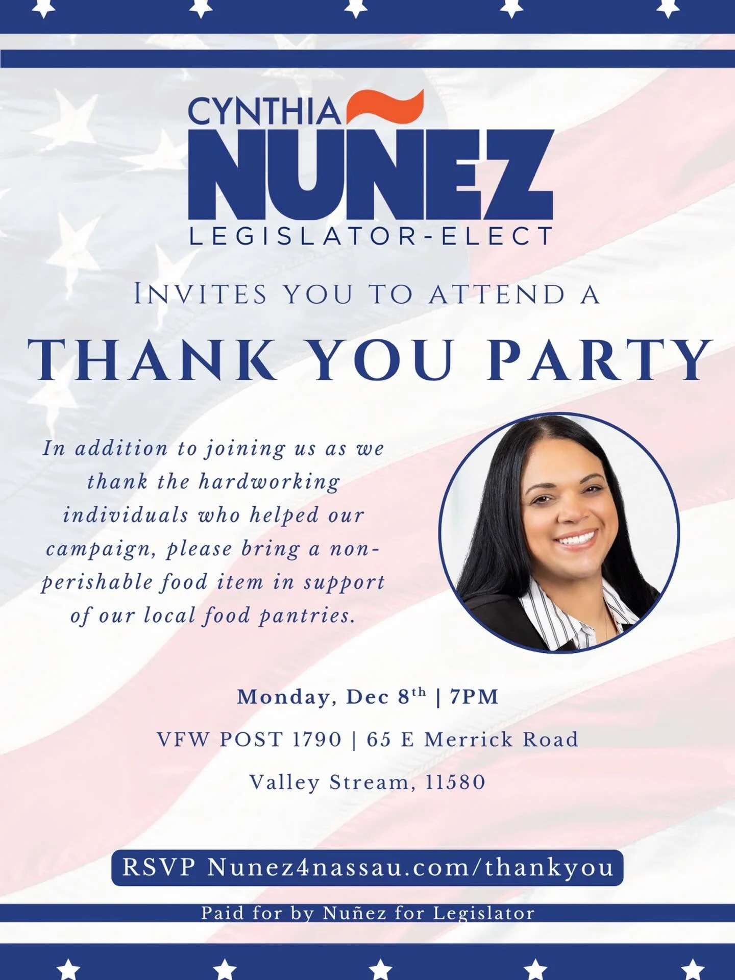 Tonight is the night! Please join us as we celebrate the incredible people who helped make history in Nassau County.

Please be sure to bring a non-perishable food item for donation to a local food pantry.

RSVP Link in bio!