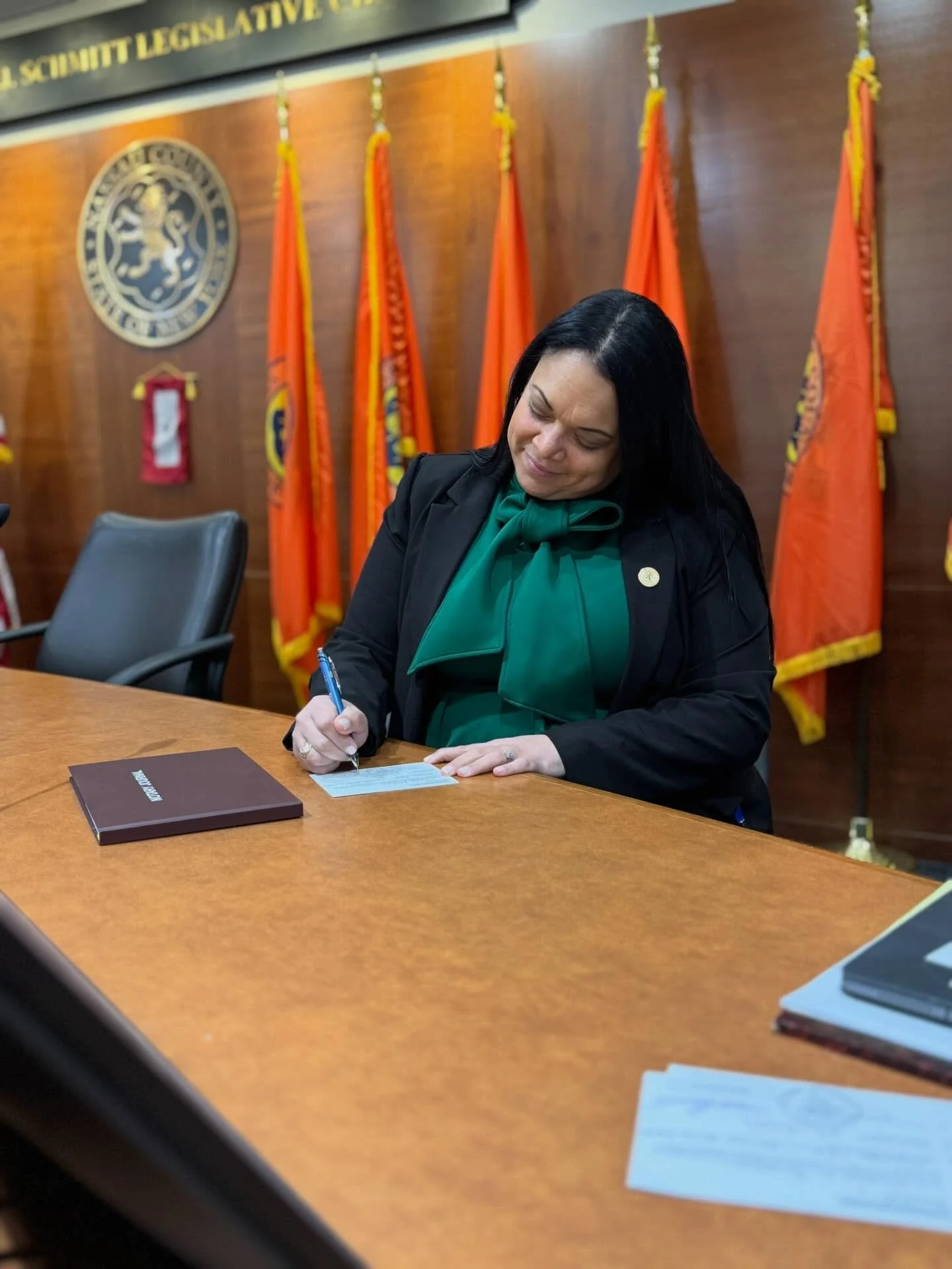 Honored to sign my oath of office and participate in my first legislative session as your Nassau County Legislator. This moment represents a commitment to serve with integrity, accountability, and respect for the people of Valley Stream and Lynbrook.