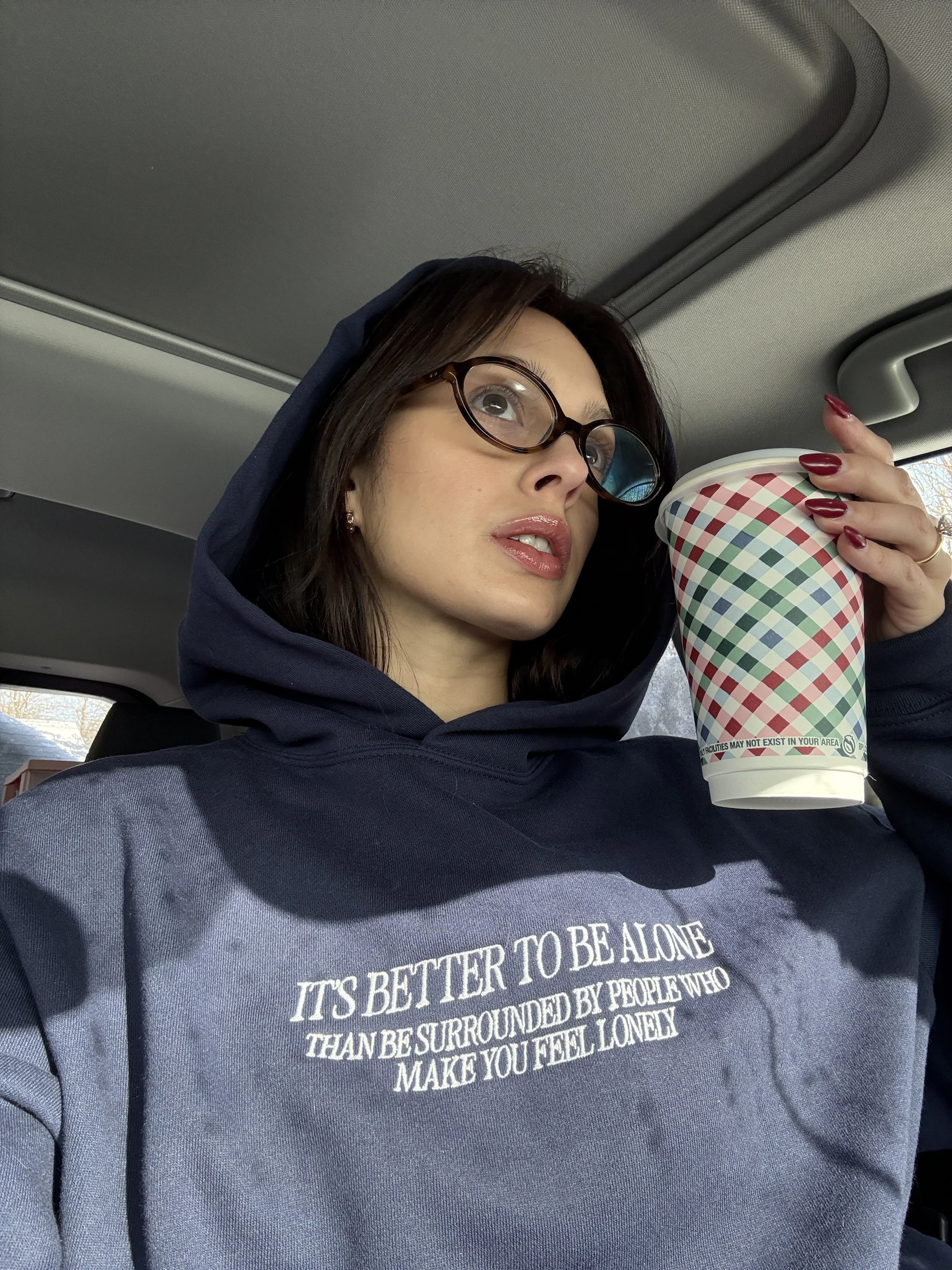IT'S BETTER TO BE ALONE HOODIE