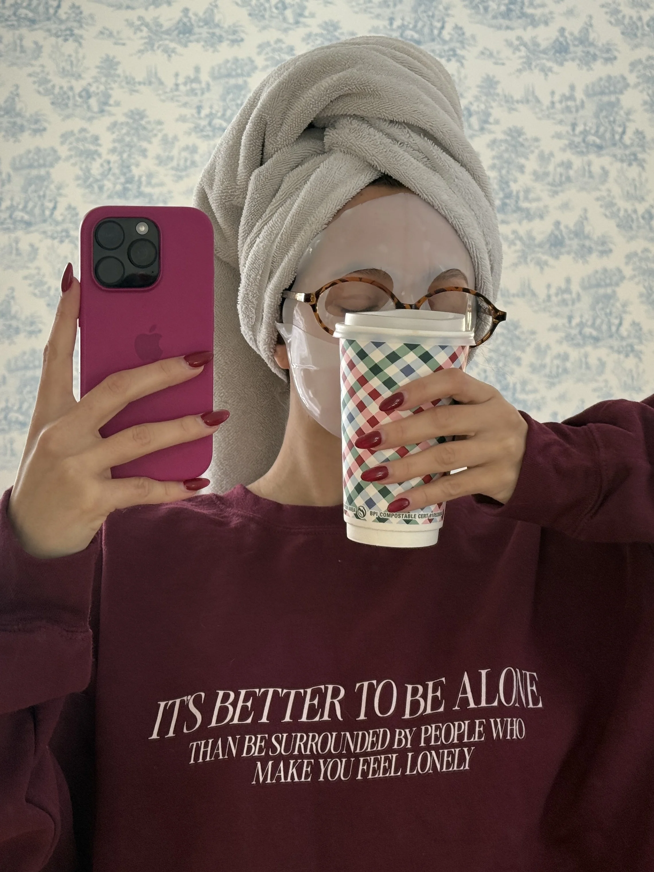 IT'S BETTER TO BE ALONE CREWNECK