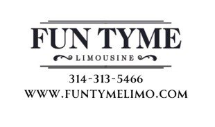 Business card for Fun Tyme Limousine with phone number 314-313-5466 and website www.funtymelimo.com
