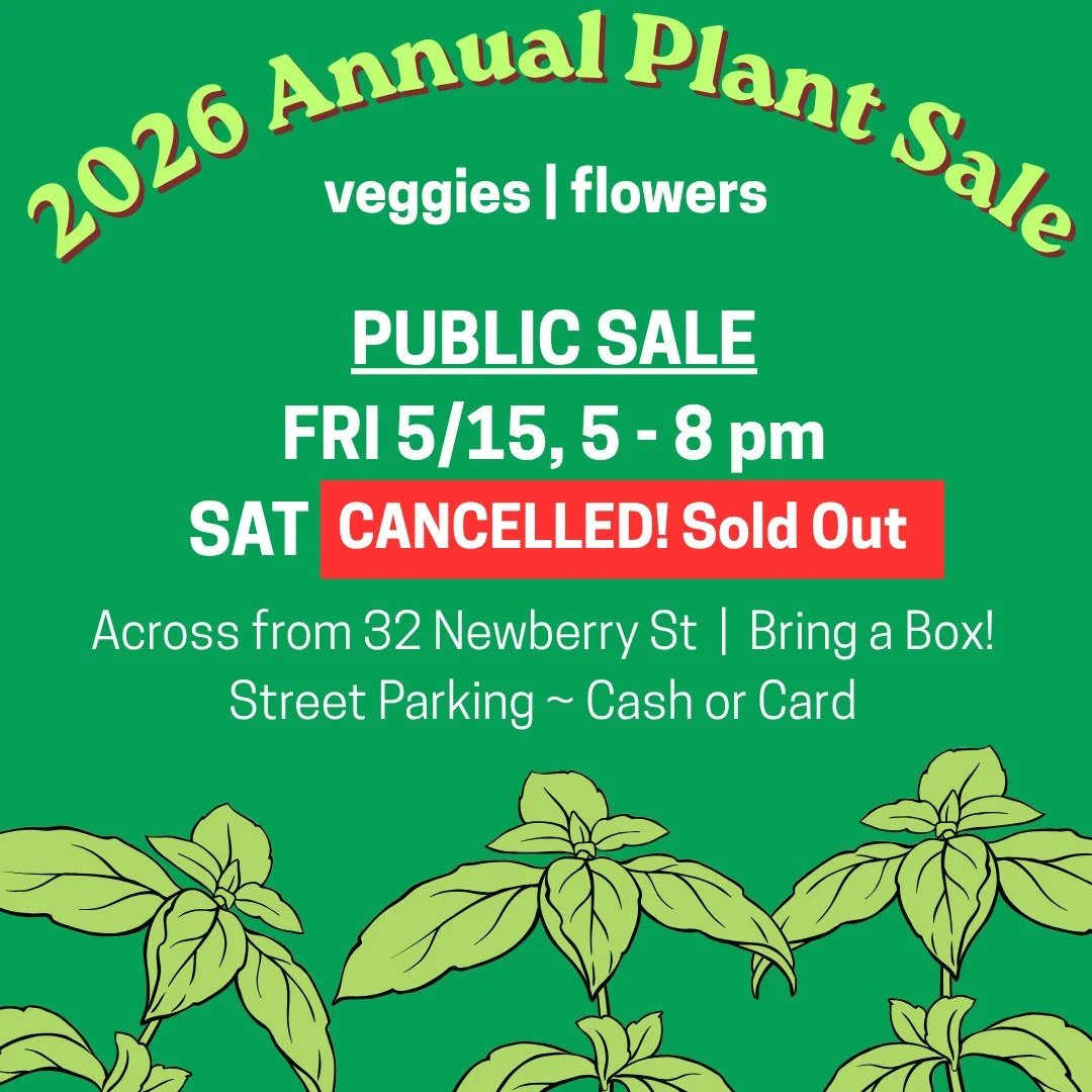It is OFFICIAL: we will sell out tonight! We have a little bit of everything on the list - come through and get plants while you can ;)

Thank you all for your support! We price our plants to cover costs and make our organically grown transplants ACC