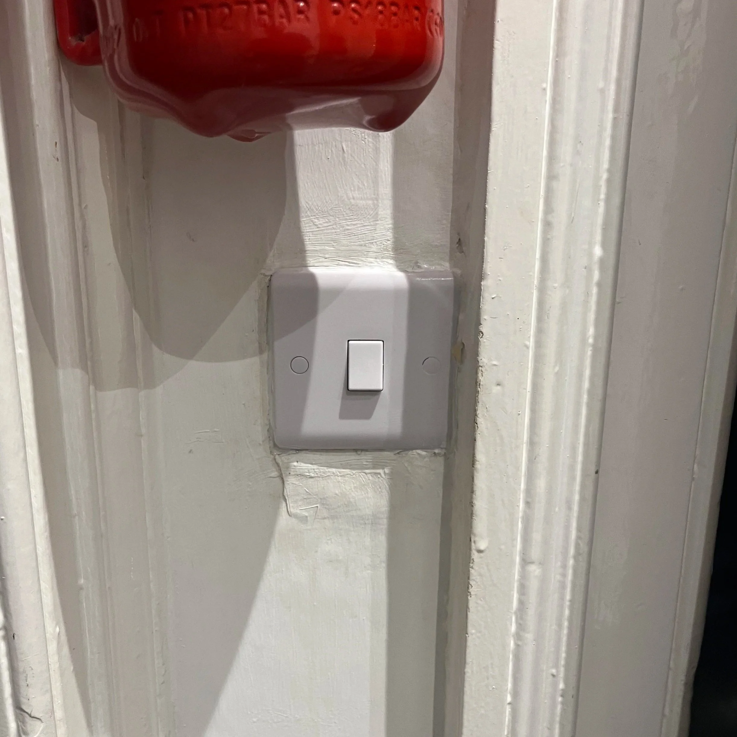Letting agency asked us to repair a light switch in a student property. Replaced with high quality fixture and changed all connected light bulbs too. 