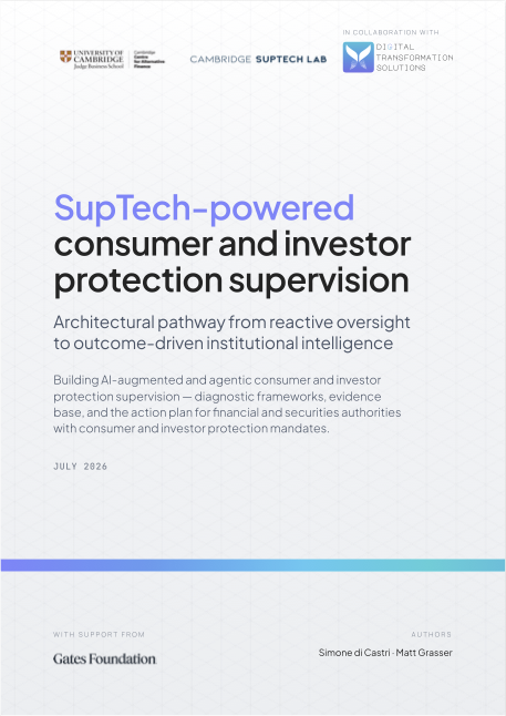 Suptech-Powered Consumer & Investor Protection Supervision: Architectural Pathways for Intelligence