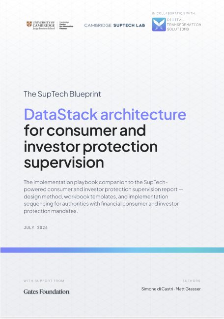 The SupTech Blueprint: DataStack Architecture for Consumer and Investor Protection