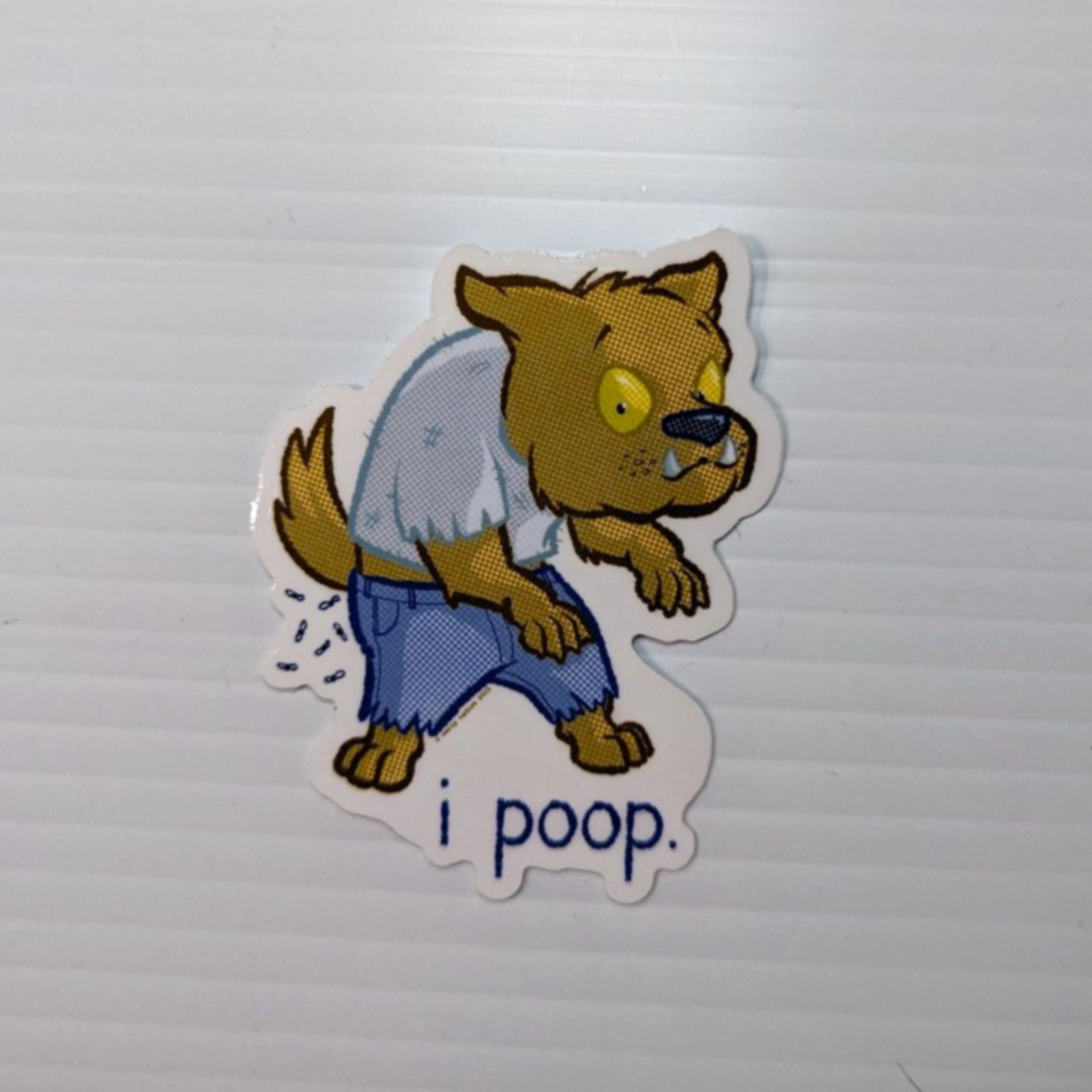 i poop halloween sticker