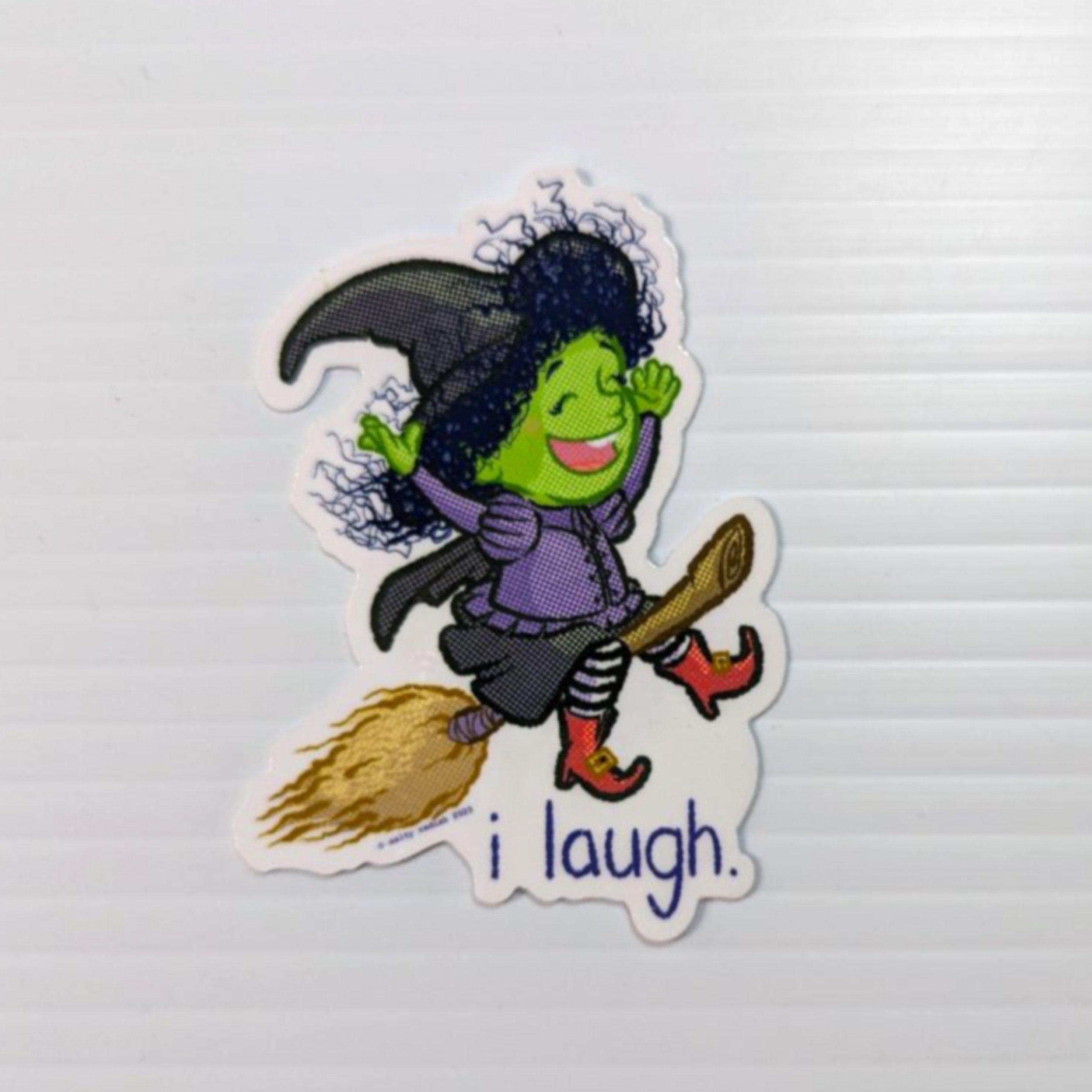 i laugh halloween sticker