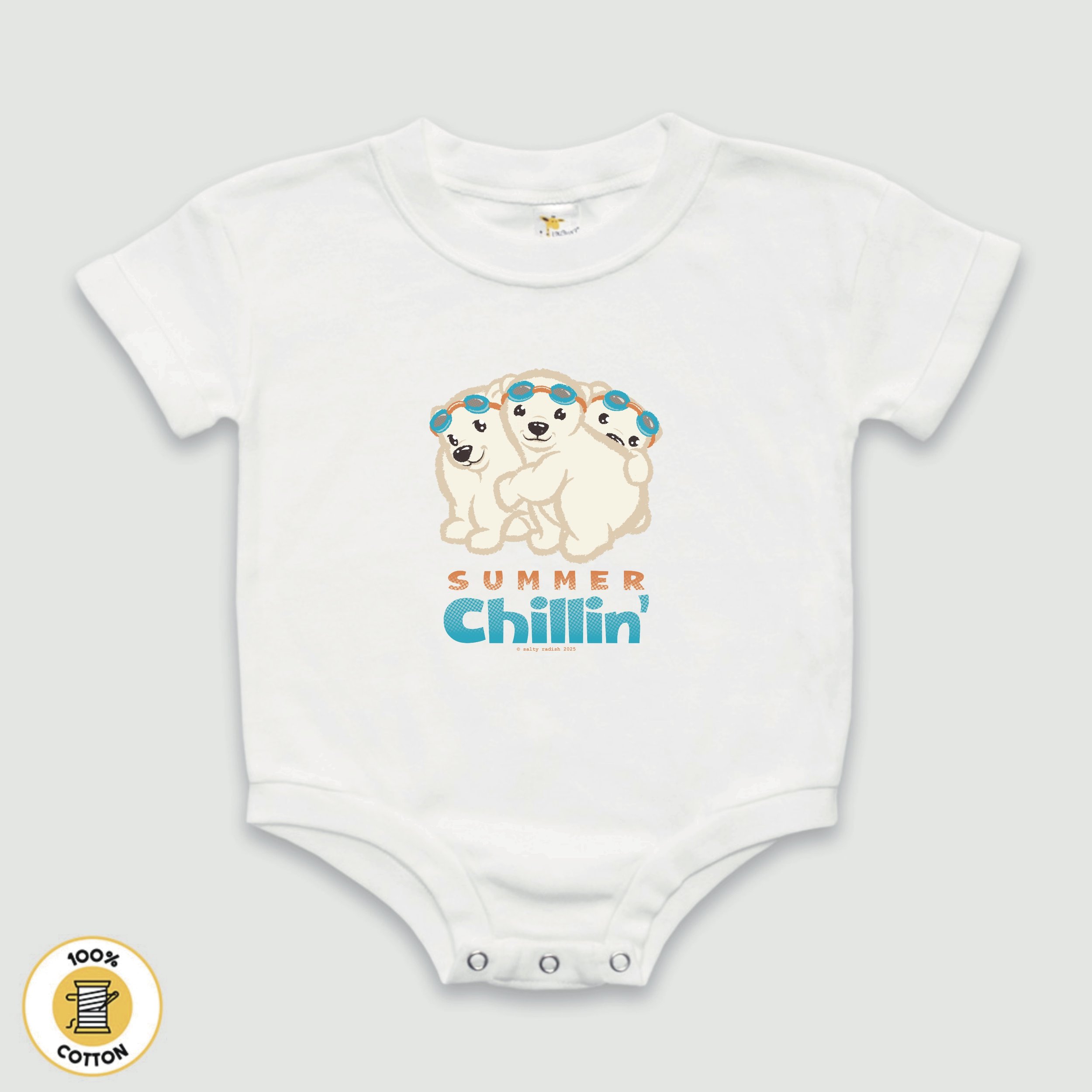 summer chillin’ polar bears (romper)