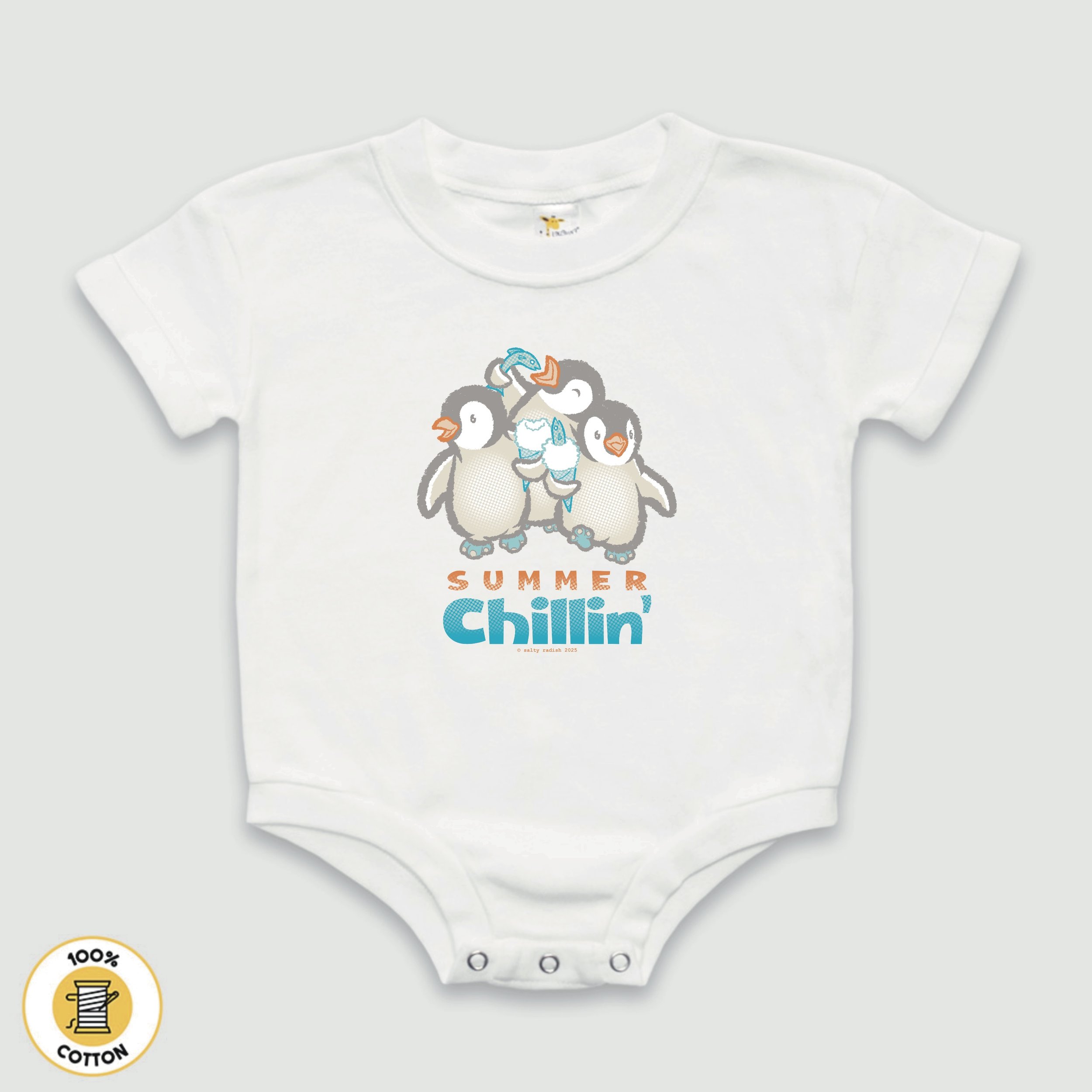 summer chillin’ penguins (romper)