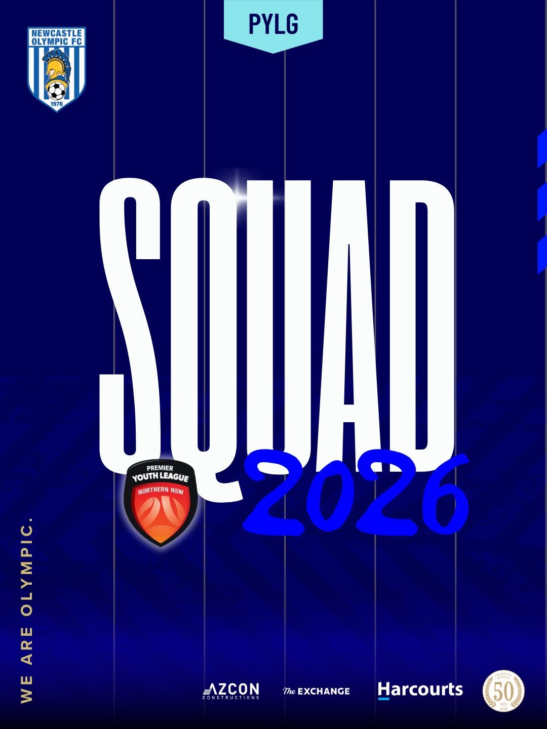 2026 PREMIER YOUTH LEAGUE GIRLS SQUADS

Our 2026 PYL Girls squads are locked in and ready. 💙🤍

Congratulations to every player selected across:
⚽ Girls U13
⚽ Girls U15
⚽ Girls U17

A new season.
Committed. Fearless. Ready.

Let&rsquo;s go, Olympic.
