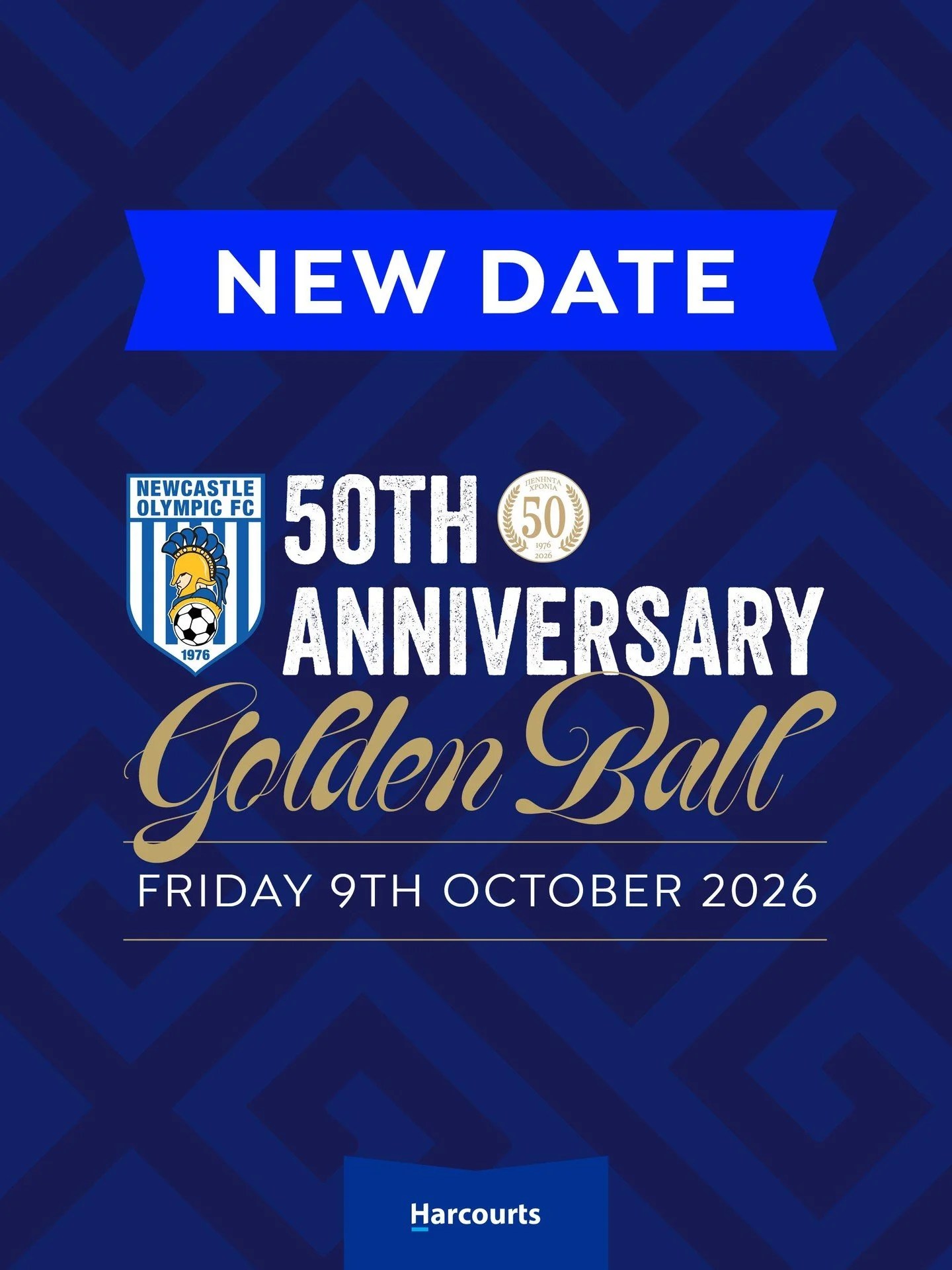OLYMPIC&rsquo;S 50 YEAR GOLDEN ANNIVERSARY BALL &ndash; NEW DATE

With the A-League Grand Final period falling around our original May date, Newcastle Olympic has rescheduled our 50 Year Golden Anniversary Ball to Friday, 9 October 2026.

The new dat