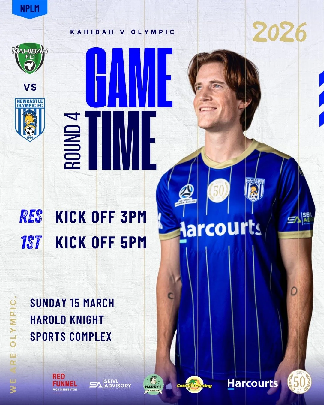 Men&rsquo;s First Grade &ndash; Round 4 🔵⚪

Our First Grade side to face Kahibah FC this Sunday.
🆚 Kahibah FC
📍 Harold Knight Sports Complex
🗓 Sunday 15 March

Reserve Grade &ndash; 3PM
First Grade &ndash; 5PM

PYLB &ndash; Round 5

Our youth boy