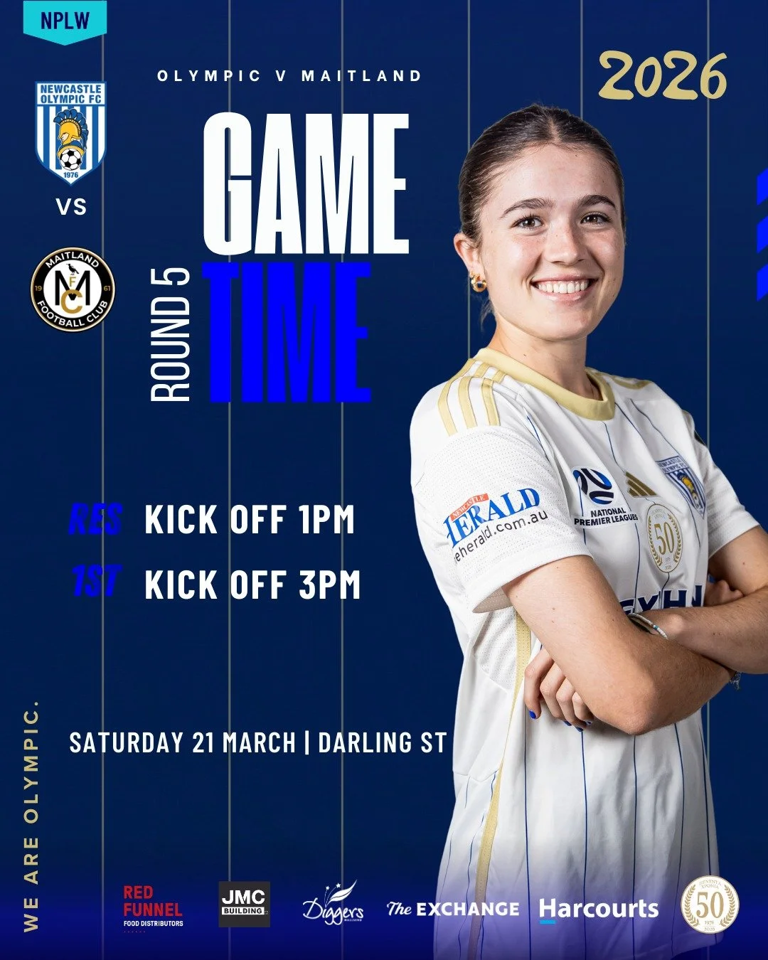 🔵⚪ WOMENS &amp; GIRLS FIXTURES 🔥

Our Women&rsquo;s &amp; Girls sides are back in action this weekend &mdash; get around them 💪

🔥 SATURDAY &ndash; NPL WOMEN
📍 Darling St
🆚 Maitland

🕐 Reserves &ndash; 1PM
🕒 First Grade &ndash; 3PM

⚽ SUNDAY 
