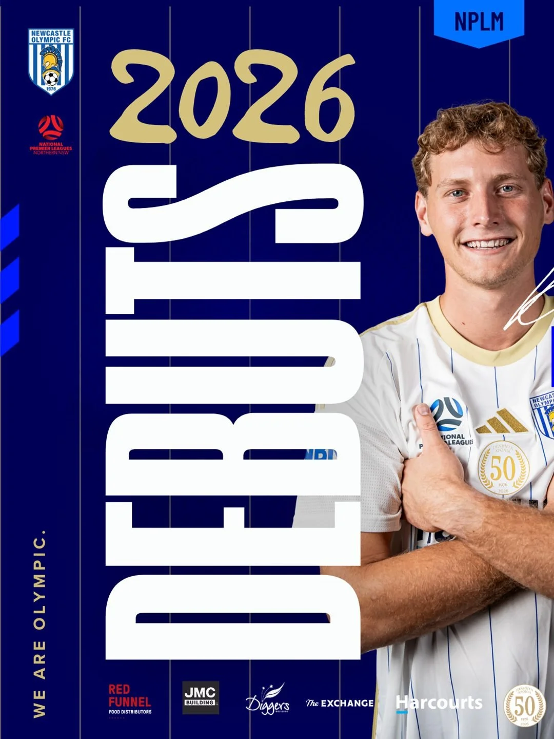 🔵⚪ FIRST GRADE DEBUTS 🔥

New names. Big energy.

A statement start to 2026 with a group of players making their First Grade debut in blue and white 💪

Brymora
Furutani
James
Taylor
Marchant
Sato

This is what it&rsquo;s about. 🔵⚪

#WeAreOlympic #