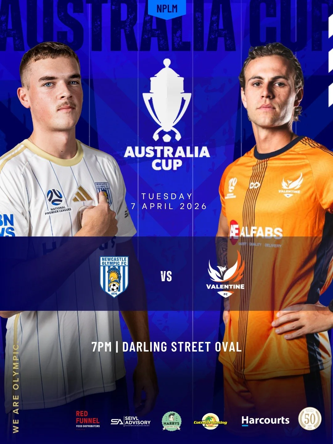 It starts here. 🏆

Our Australia Cup journey begins, knockout football, no second chances.

We face Valentine FC this Tuesday night as we take our first step in the national competition, where clubs from all levels battle their way through the Preli