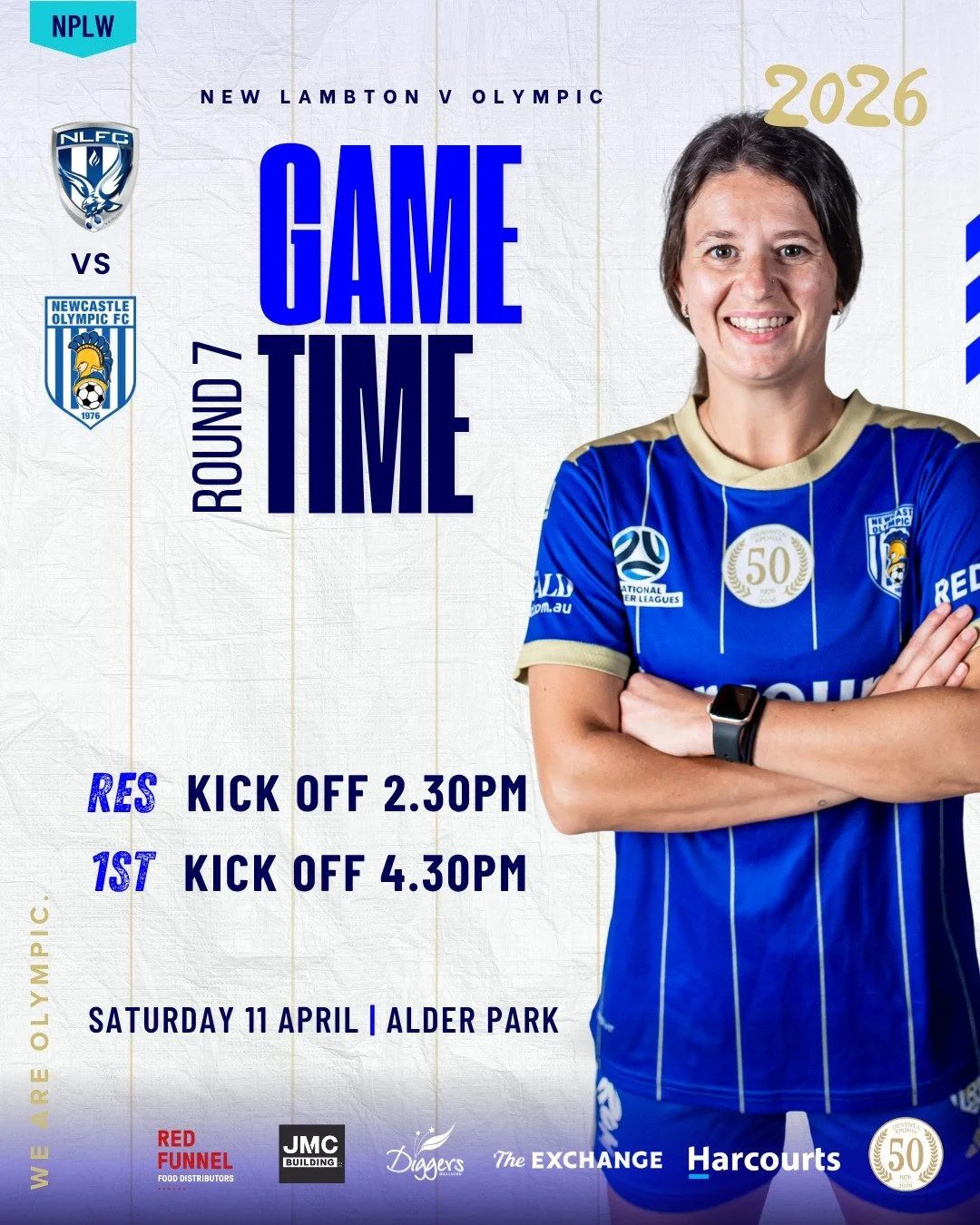🔥 GAME DAY 🔥

Our NPLW squad hits the road this weekend for a big Round 7 clash against New Lambton! 

📍 Alder Park
📅 Saturday 11 April
⚽ Reserves &ndash; 2:30PM
⚽ First Grade &ndash; 4:30PM

Our girls are back in action as we take on Adamstown t