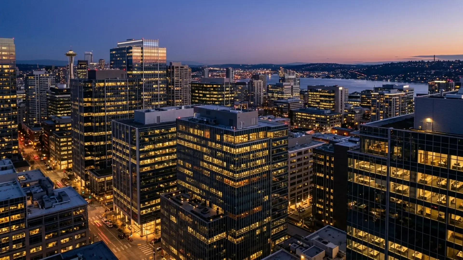 Downtown Seattle professional corridor associated with high achiever burnout