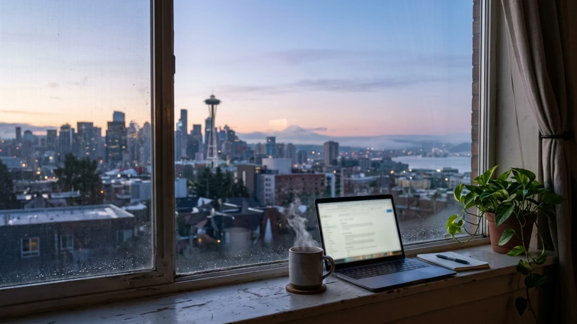 Seattle client preparing for an online anxiety therapy session