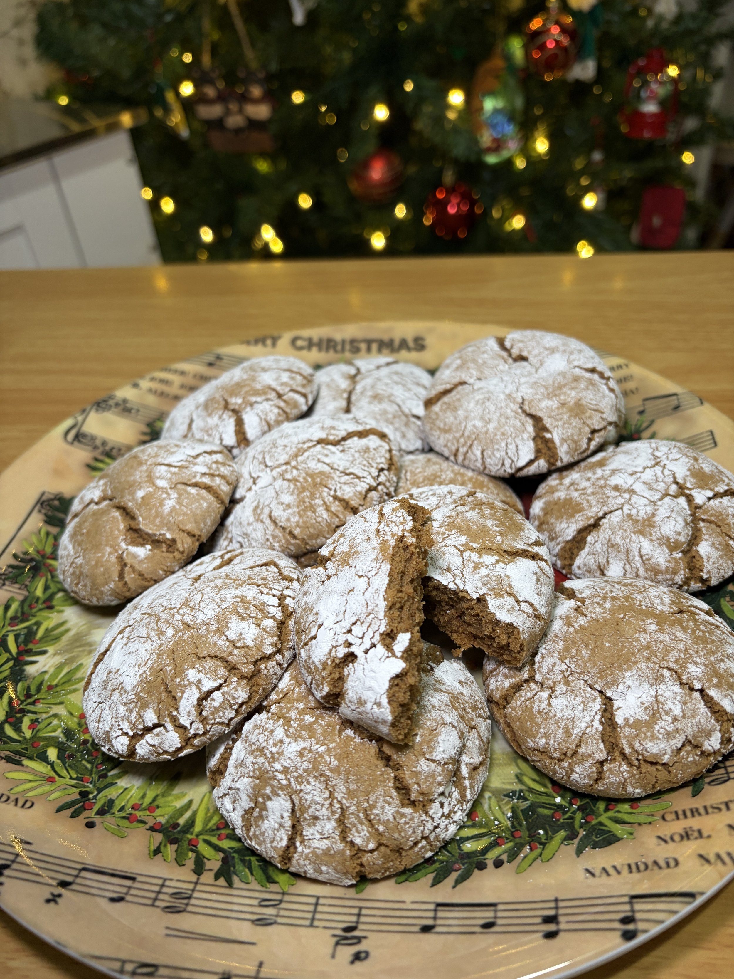 Gingerbread Crinkle Cookies (Gluten-Free)