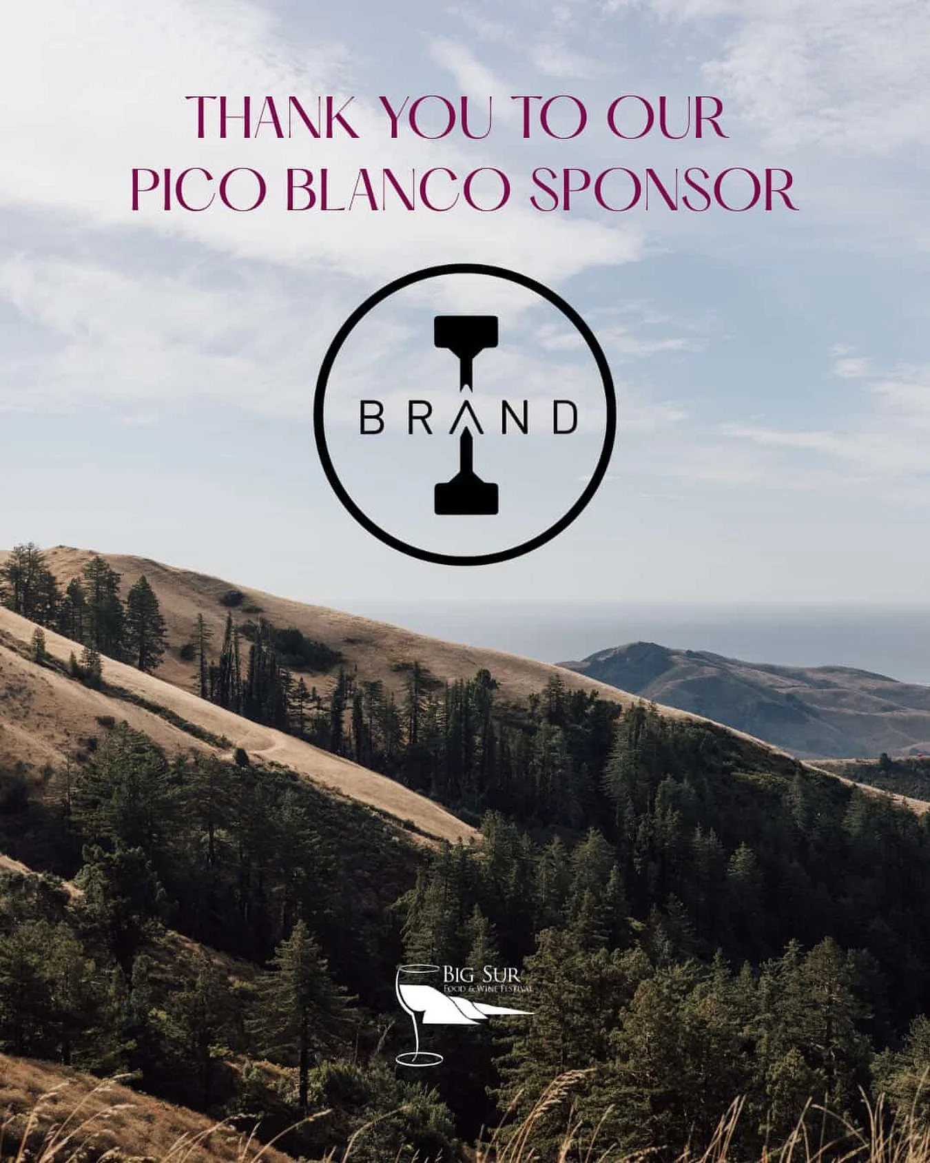 We are always excited to be a part of Big Sur Food and Wine. @bigsurfoodandwine 

Tickets at the link below or visit their page. 

#bigsurfoodandwine #bigsurfoodandwinefestival #bsfw #montereycountywines 

https://www.bigsurfoodandwine.org/festival?f