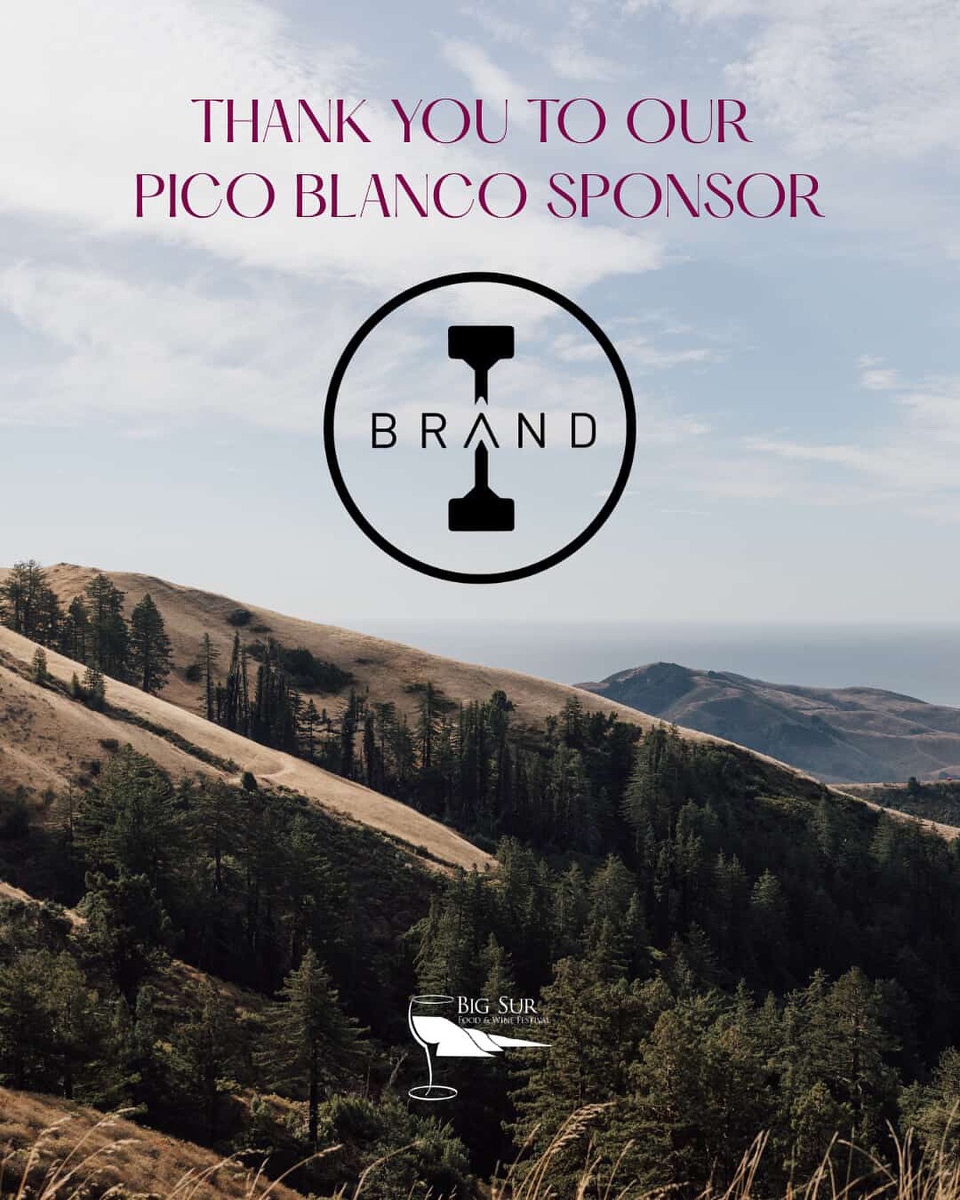 We are always excited to be a part of Big Sur Food and Wine. @bigsurfoodandwine 

Tickets at the link below or visit their page. 

#bigsurfoodandwine #bigsurfoodandwinefestival #bsfw #montereycountywines 

https://www.bigsurfoodandwine.org/festival?f