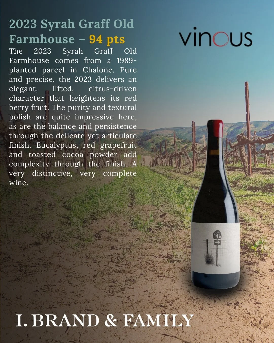 Big cheers to @billynorriswine for taking time to spend with I. Brand! Our expressions of Monterey Bay wines continue to shine bright!! We spend a lot of time chasing the character of the Monterey Bay&mdash;salty air, long growing seasons, and vineya
