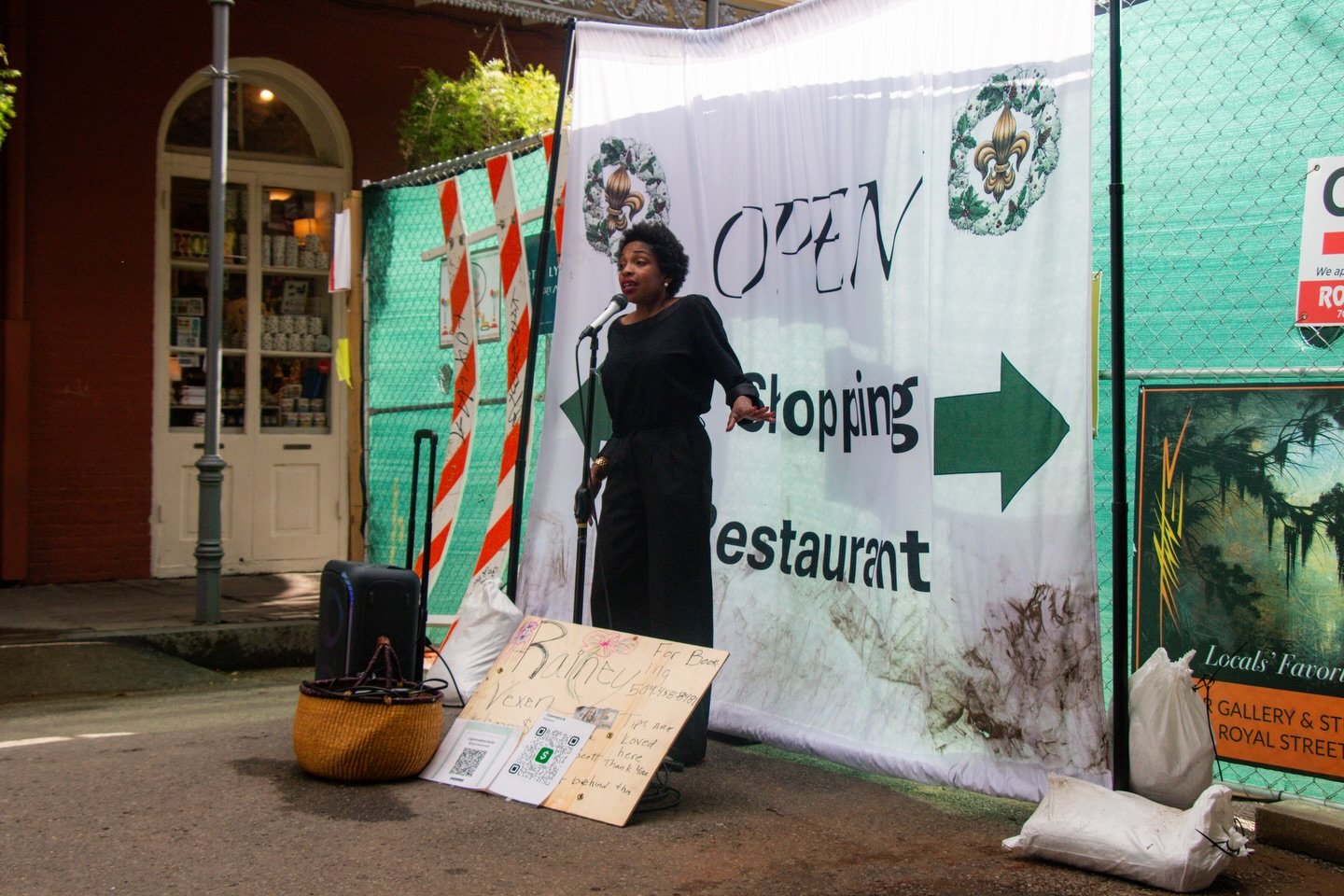 Bearer: One that bears.

&mdash;&mdash;

Bearers 007 - Musician.
French Quarters.  New Orleans, Louisiana