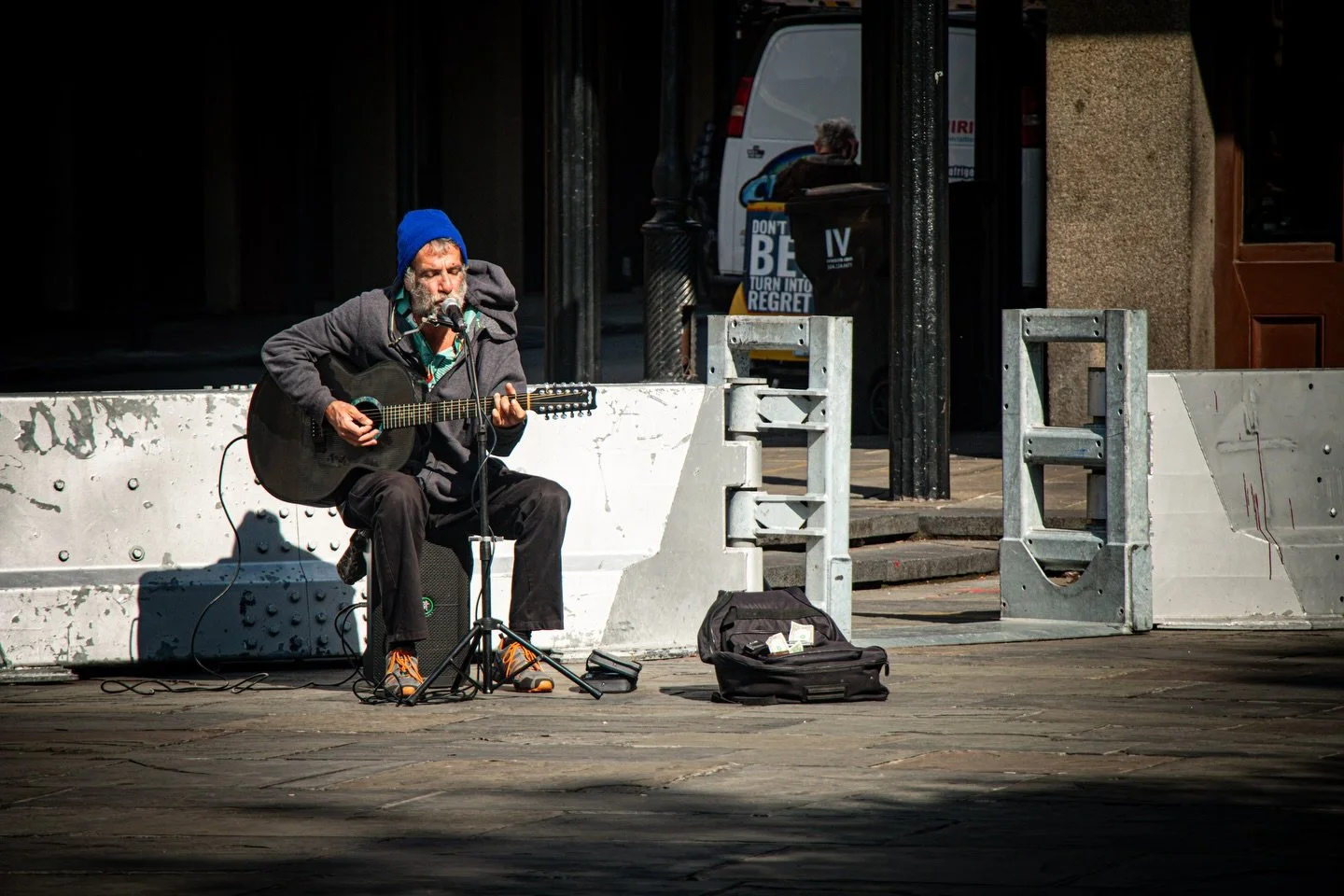 Bearer: One that bears.

&mdash;&mdash;

Bearers 008 - Musician.
French Quarters.  New Orleans, Louisiana