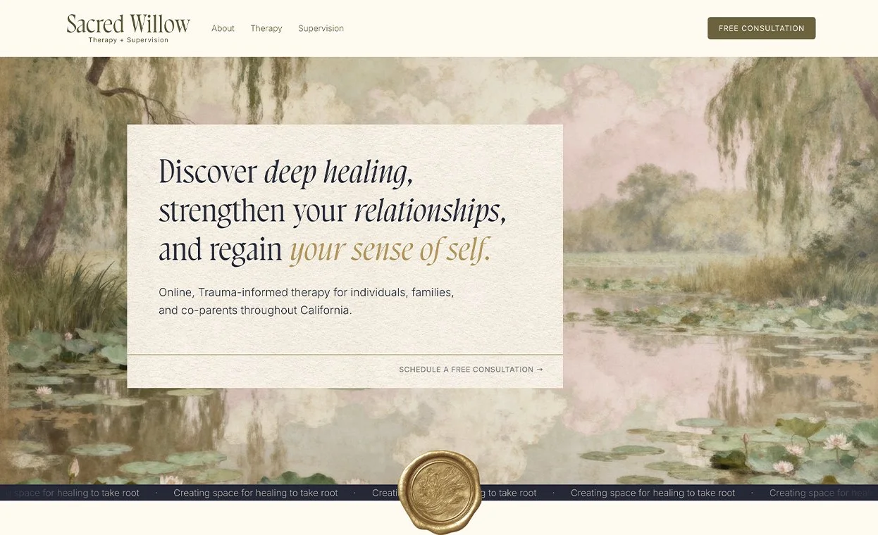Sacred Willow Therapy.