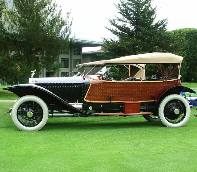 Rolls Royce with wooden side paneling