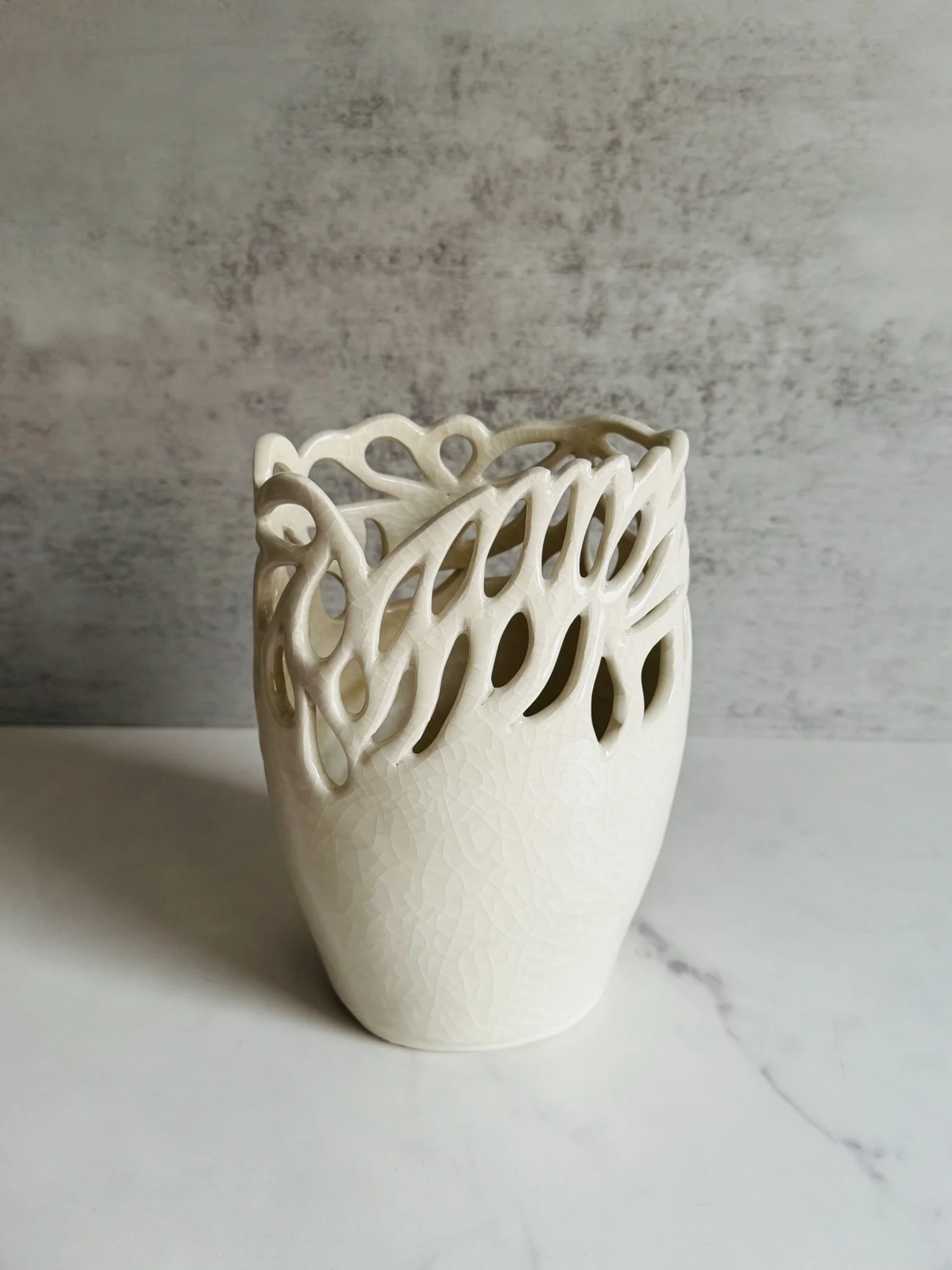 Oblong Devils Work Vase