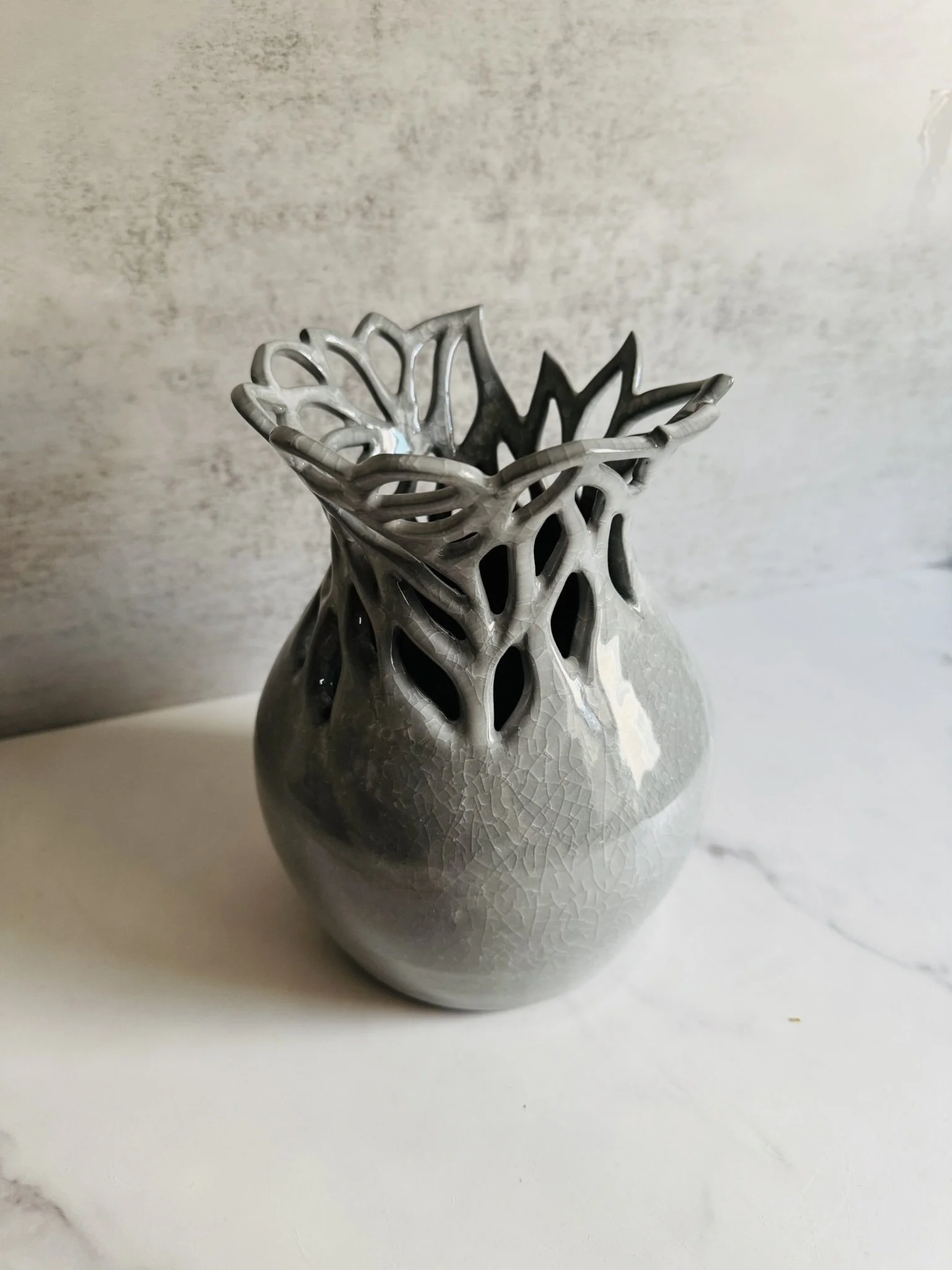 Whispering Gray Vase