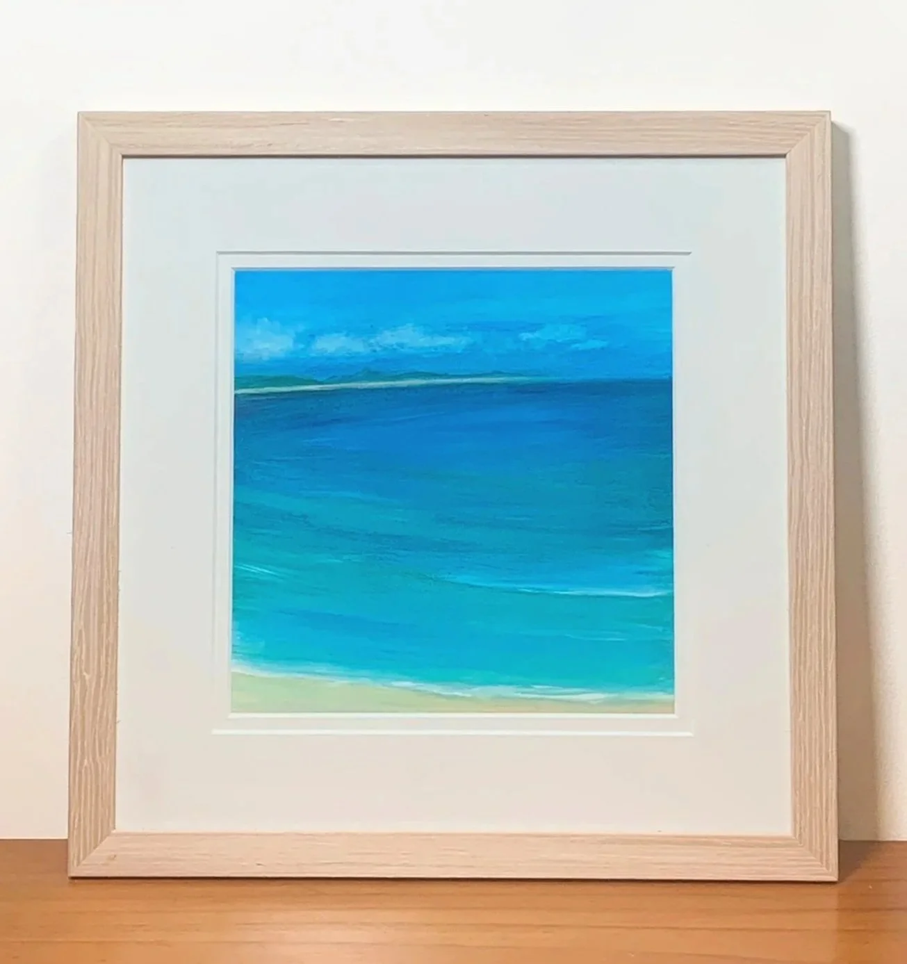 The Bay - Print with wood Frame