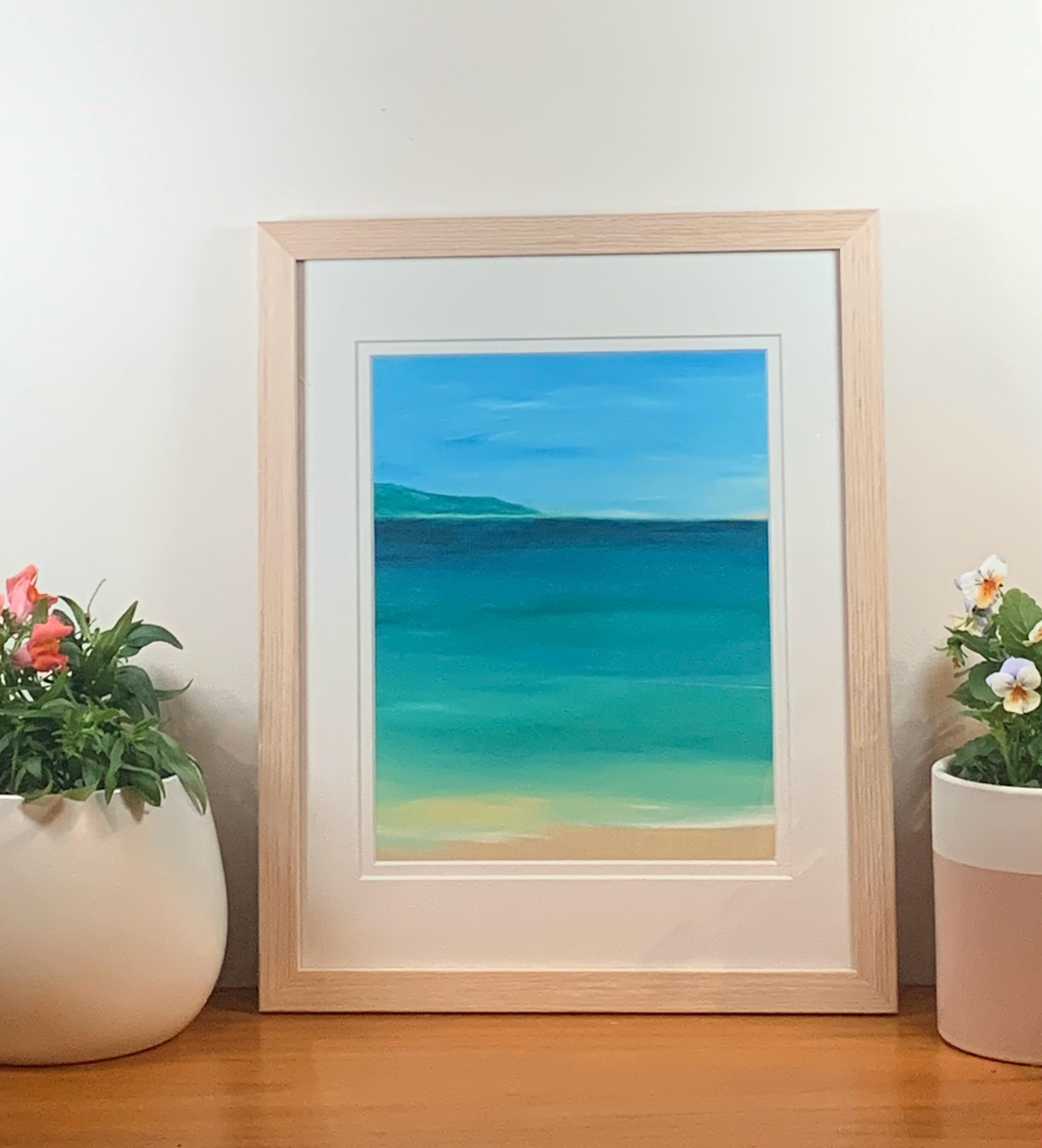 Beach Hues, capturing the colours of the ocean. 🏖☀️🌸

Available soon on my website.