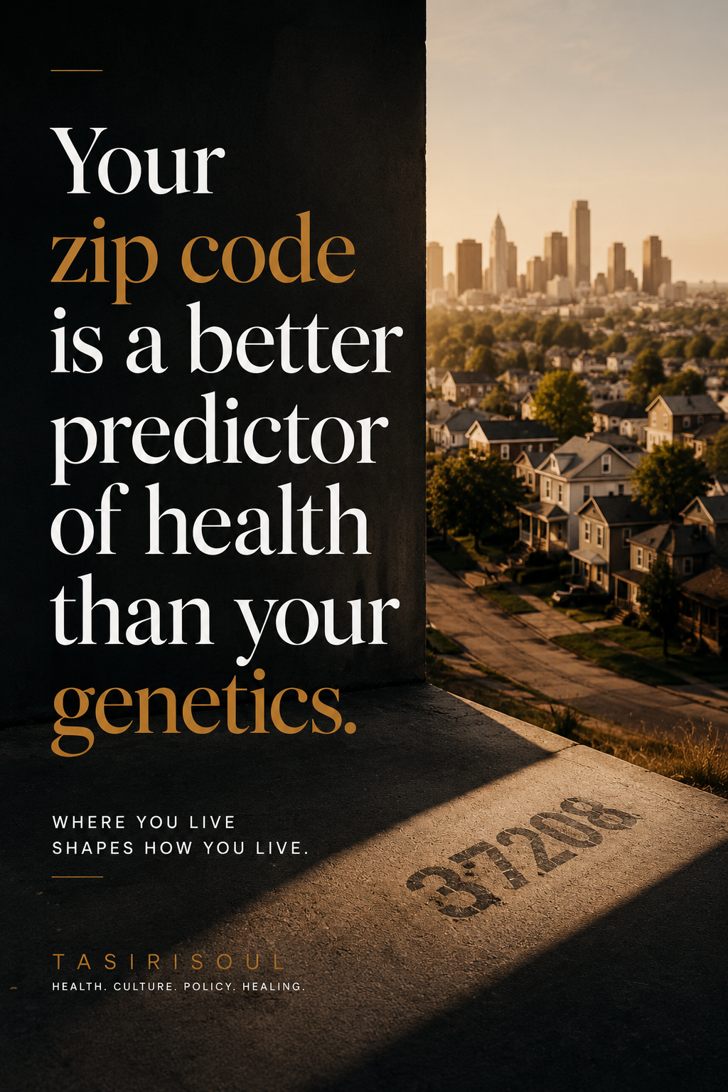 Your Zip Code Is a Better Predictor of Health Than Your Genetics
