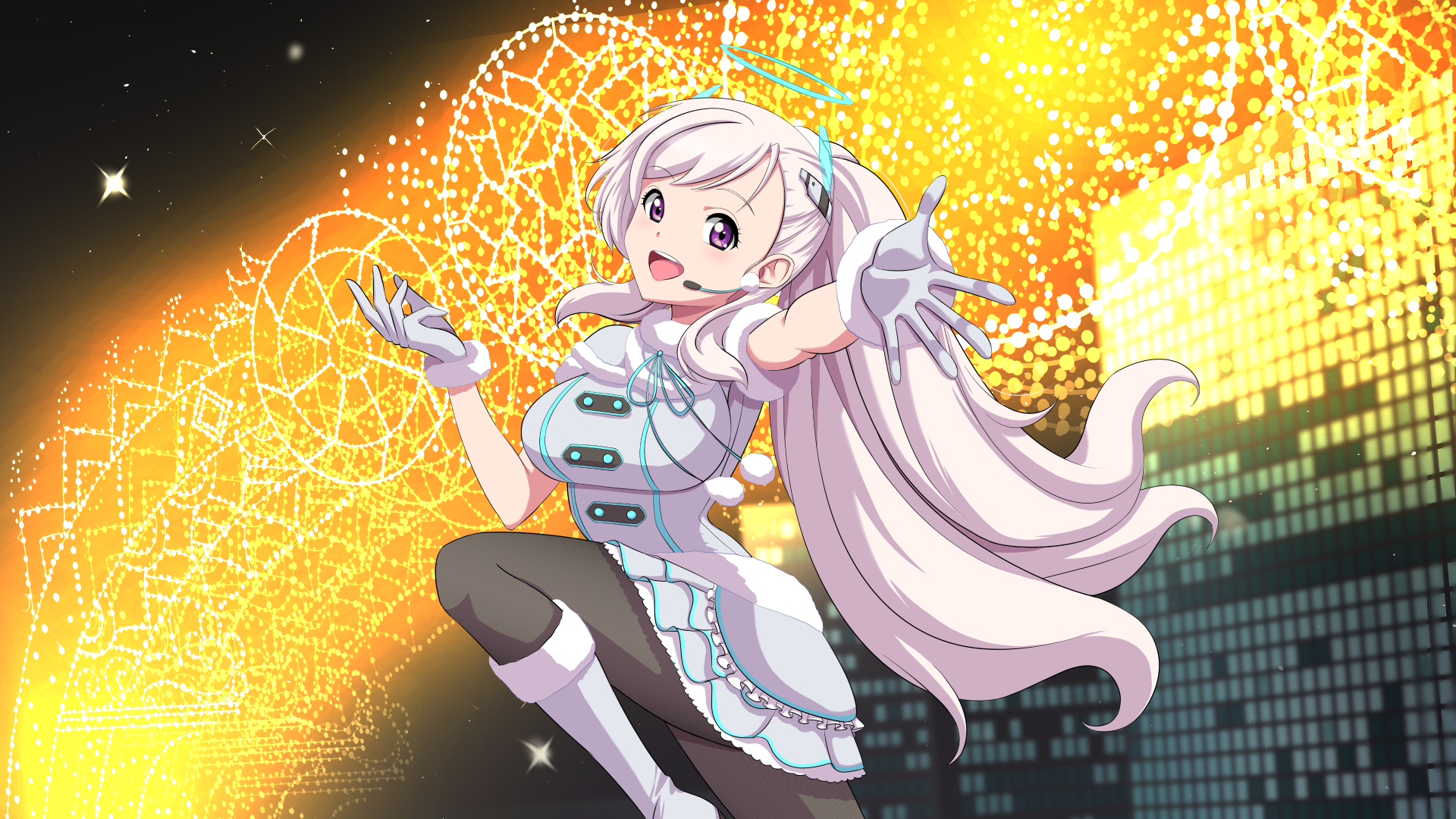 Snow Halation - FA.ye-18 Character illustration and background