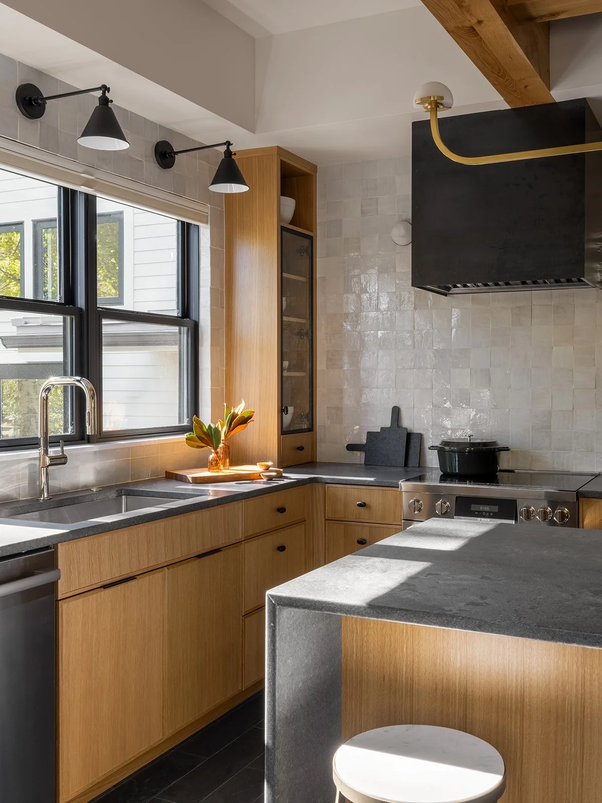 "Montana mudroom design with built-in storage, heated floors, and durable tile by Studio Stellavato"